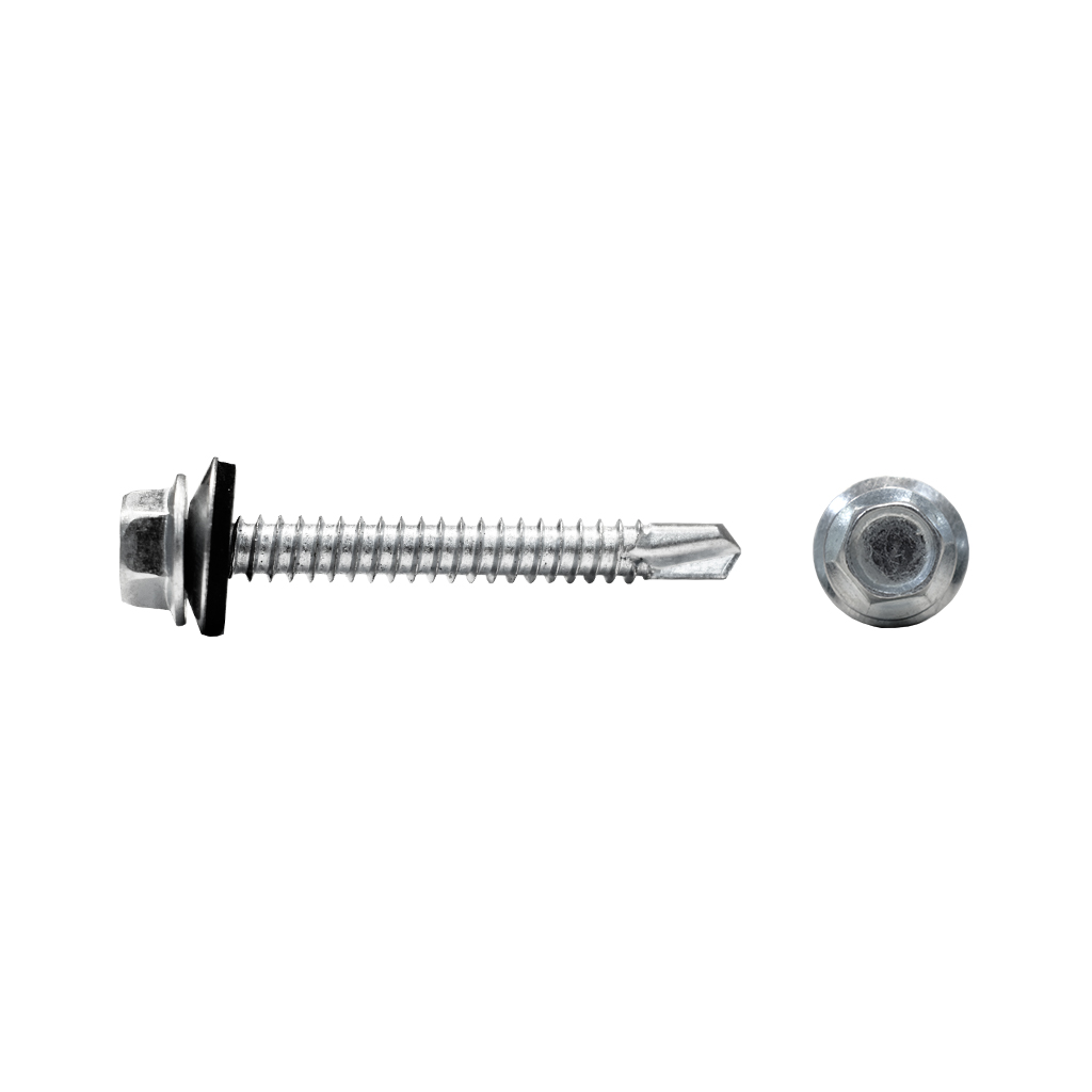 TORNILLO PARA LÁMINA CON PUNTA DE BROCA CON EMPAQUE DE NEOPRENO CABEZA HEXAGONAL EN BOLSA - Veker - La marca mexicana de ramo ferretero con variedad de productos. Entre los que se destaca la Tela mosquitera fabricadas con modelos como Nylon, galvanizado, reforzada y Aluminio; Felpa para perfil de aluminio para mejor ventilación de tus espacios; Ventiladores Industriales y residenciales ideales para temporadas cálidas del año; Tornillos para Lámina y Tornillos para Madera que ayudan a fijación y soporte; Cadena y cable de acero con sus respectivos accesorio. Abarcamos el ramo de la herrería con la variedad de modelos en figuras de fierro, puntas y flechas ofreciendo una gran variedad de modelos y estilos para cada necesidad.
