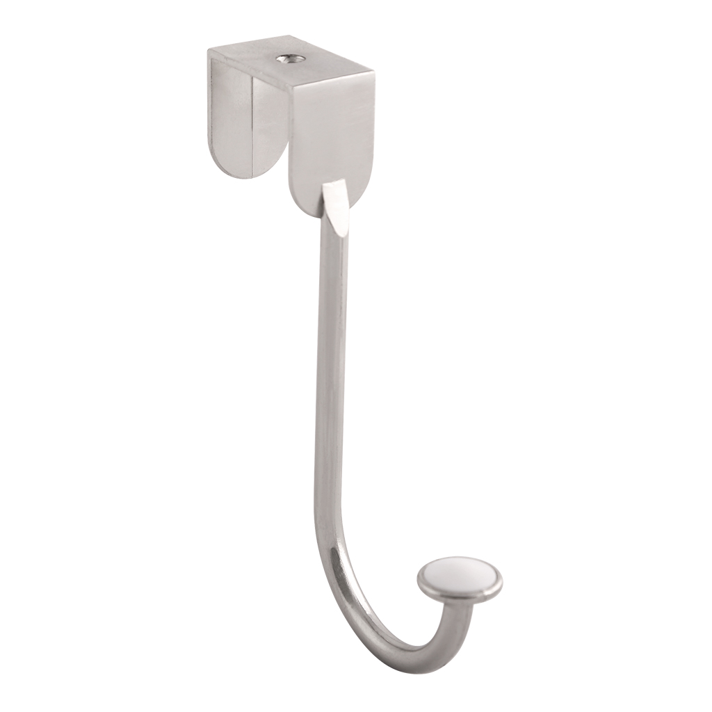 GANCHO PARA  SOBREPUERTA - Handy Home - Handy home ofrece una gama extensa de herrajes, Jaladeras y Accesorios para mueble de madera, diseñados con la más alta calidad y precio accesible. Contamos con gran variedad de herrajes para cocina y gabinetes entre los que se encuentras correderas para cajón, bisagras bidimensionales y Jaladeras para mueble, fabricadas con variedad de materiales de alta calidad como acero inoxidable, acero galvanizado, zamac, aluminio, nylon etc. Que darán un toque moderno y una decoración única a tus muebles. Contamos con toda una línea completa de accesorios para closet que van desde el tubo, rodamientos, colgador de ganchos hasta tornillos para madera que te ayudaran a la fijación y soporte que necesitan tus puertas y muebles.