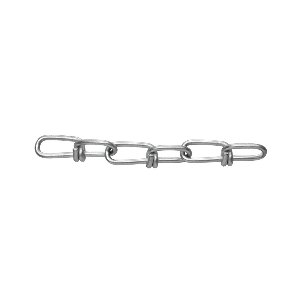 CADENA ESLABON DOBLE "VICTOR" - Veker - La marca mexicana de ramo ferretero con variedad de productos. Entre los que se destaca la Tela mosquitera fabricadas con modelos como Nylon, galvanizado, reforzada y Aluminio; Felpa para perfil de aluminio para mejor ventilación de tus espacios; Ventiladores Industriales y residenciales ideales para temporadas cálidas del año; Tornillos para Lámina y Tornillos para Madera que ayudan a fijación y soporte; Cadena y cable de acero con sus respectivos accesorio. Abarcamos el ramo de la herrería con la variedad de modelos en figuras de fierro, puntas y flechas ofreciendo una gran variedad de modelos y estilos para cada necesidad.