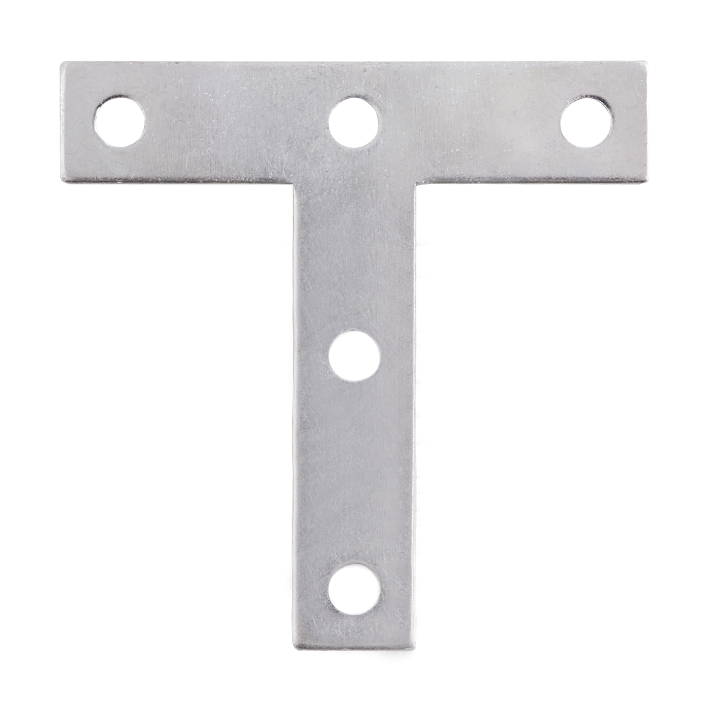 PLACA DE UNIÓN "T" PARA MADERA - Handy Home - Handy home ofrece una gama extensa de herrajes, Jaladeras y Accesorios para mueble de madera, diseñados con la más alta calidad y precio accesible. Contamos con gran variedad de herrajes para cocina y gabinetes entre los que se encuentras correderas para cajón, bisagras bidimensionales y Jaladeras para mueble, fabricadas con variedad de materiales de alta calidad como acero inoxidable, acero galvanizado, zamac, aluminio, nylon etc. Que darán un toque moderno y una decoración única a tus muebles. Contamos con toda una línea completa de accesorios para closet que van desde el tubo, rodamientos, colgador de ganchos hasta tornillos para madera que te ayudaran a la fijación y soporte que necesitan tus puertas y muebles.