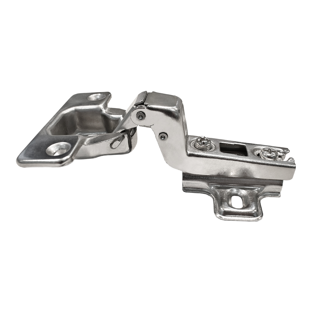 BISAGRA BIDIMENSIONAL 110° CON BASE DE 2 PERFORACIONES PARA PUERTA - Handy Home - Handy home ofrece una gama extensa de herrajes, Jaladeras y Accesorios para mueble de madera, diseñados con la más alta calidad y precio accesible. Contamos con gran variedad de herrajes para cocina y gabinetes entre los que se encuentras correderas para cajón, bisagras bidimensionales y Jaladeras para mueble, fabricadas con variedad de materiales de alta calidad como acero inoxidable, acero galvanizado, zamac, aluminio, nylon etc. Que darán un toque moderno y una decoración única a tus muebles. Contamos con toda una línea completa de accesorios para closet que van desde el tubo, rodamientos, colgador de ganchos hasta tornillos para madera que te ayudaran a la fijación y soporte que necesitan tus puertas y muebles.