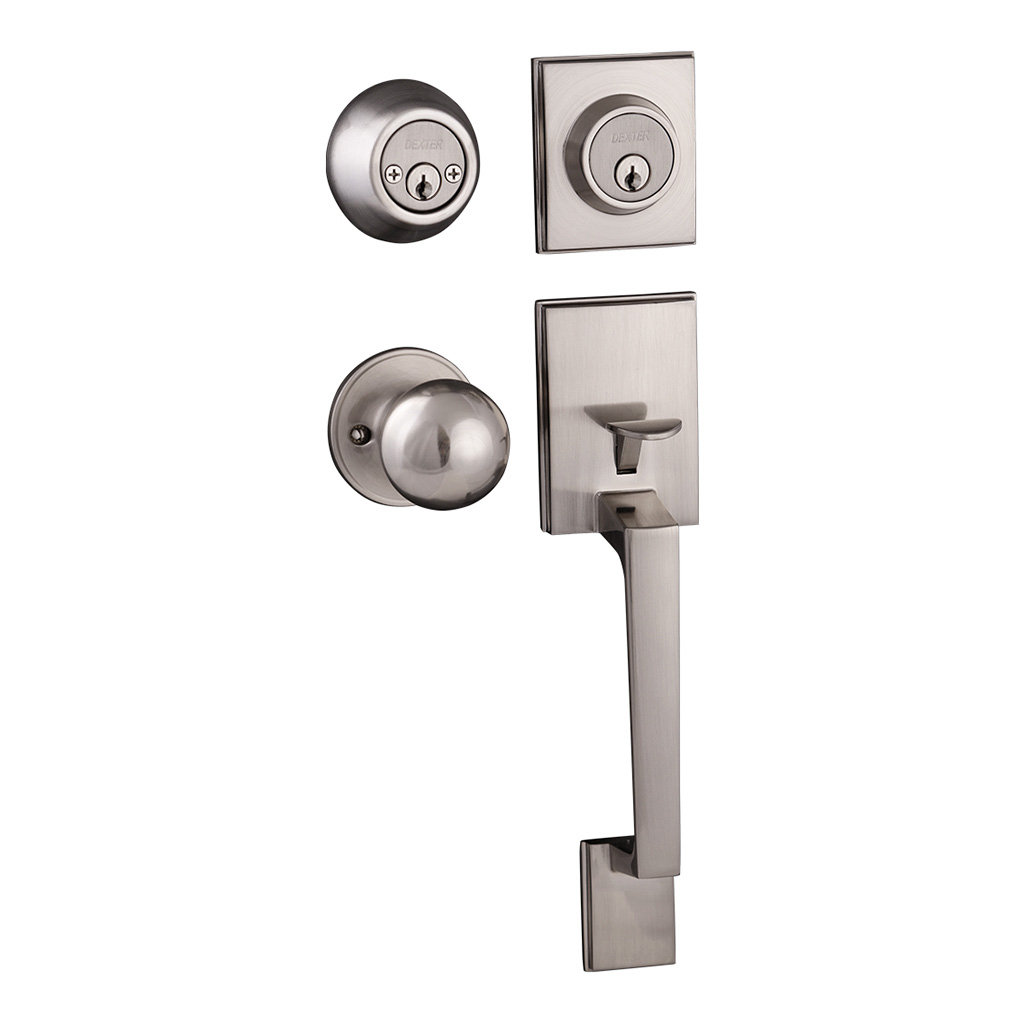 CERRADURA RESIDENCIAL ARIES FUNCIÓN LLAVE ESTÁNDAR - MARIPOSA - Dexter - Marca mexicana líder en el mercado ferretero ofreciendo cerraduras, bisagras, candados y accesorios para puerta y mueble, brindando gran confianza a nuestros clientes con sus productos de la más alta calidad, buen precio, mayor durabilidad y mejor funcionamiento, manejando materiales de fabricación como Latón, Acero inoxidable, Aluminio etc. Proporcionando mayor seguridad y confianza en la protección de tu hogar, oficina, negocio o cualquier tipo de espacio. Nuestros productos manejan gran variedad de acabados como: Níquel Satinado, Latón Antiguo, Latón Brillante, Blanco, ADK, Negro, Beige entre otros. Con variedad de mecanismos de instalación y tipos de llave.
