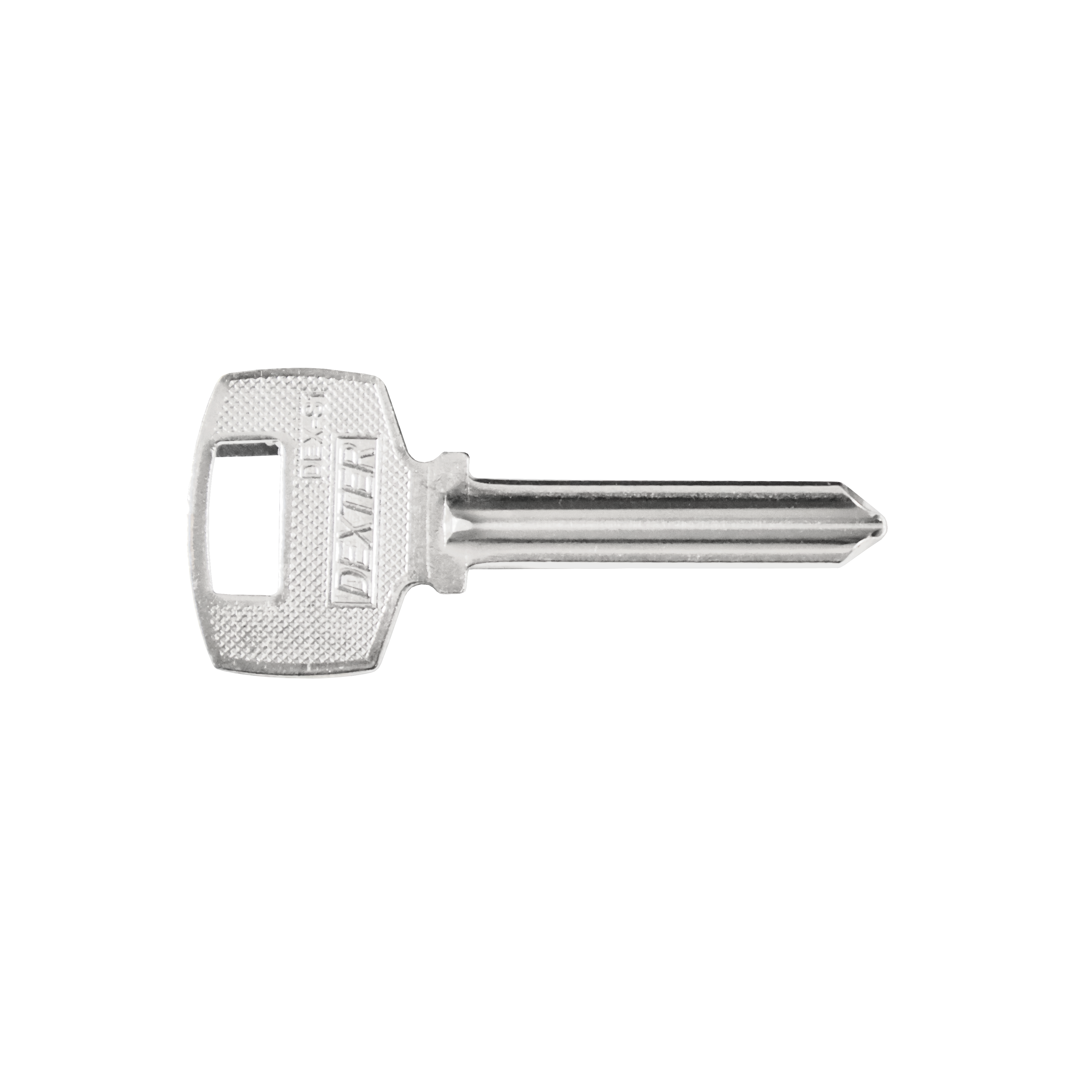 Dexter, La marca se desarrolla con la finalidad de dar a los clientes una opción segura, confiable, funcional, durable y diversa de artículos relacionados con la protección de bienes inmuebles. DEX-S1 - BLANCO DE LLAVE TIPO DEX-S1