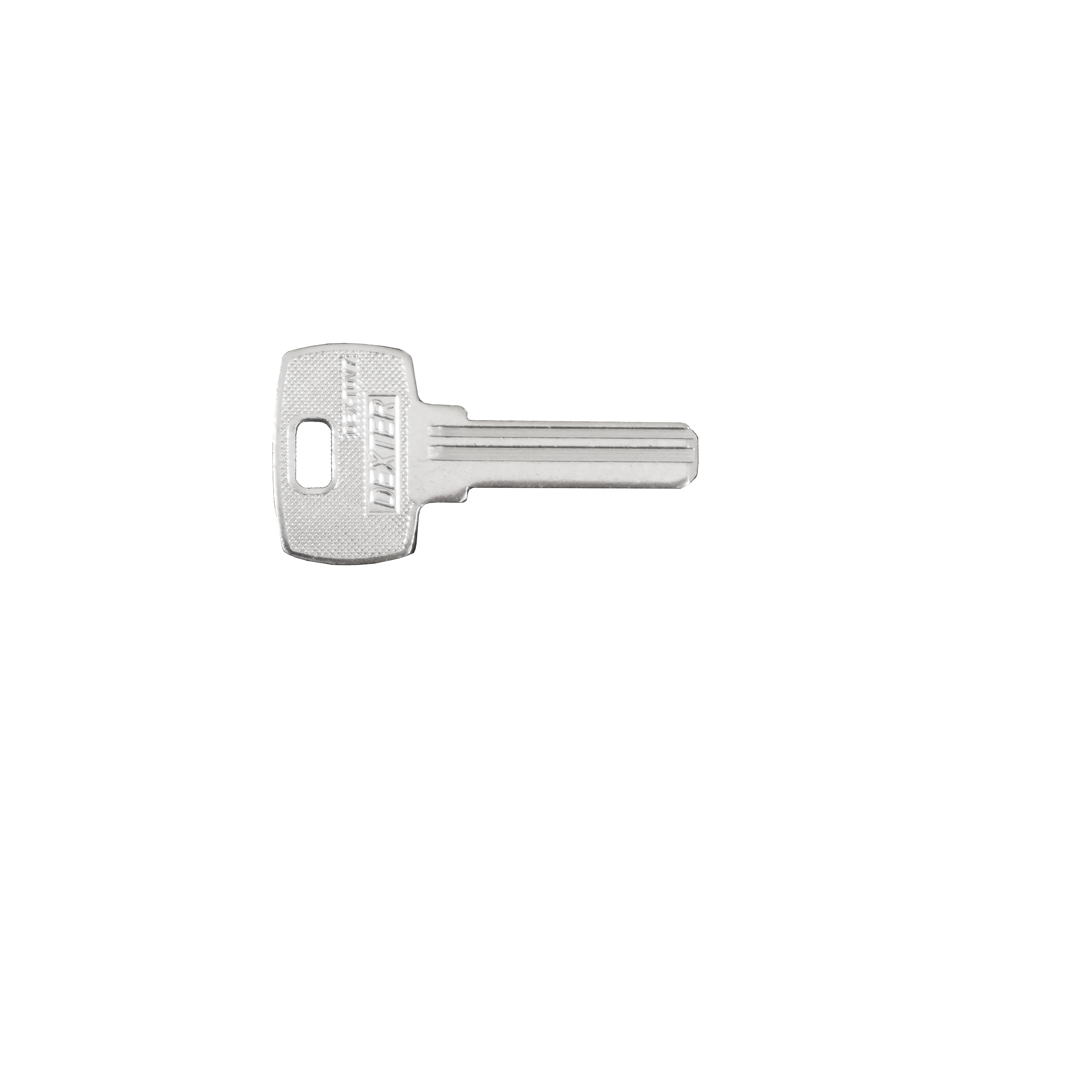 BLANCO DE LLAVE TIPO DEX-TOV7 - Dexter - Marca mexicana líder en el mercado ferretero ofreciendo cerraduras, bisagras, candados y accesorios para puerta y mueble, brindando gran confianza a nuestros clientes con sus productos de la más alta calidad, buen precio, mayor durabilidad y mejor funcionamiento, manejando materiales de fabricación como Latón, Acero inoxidable, Aluminio etc. Proporcionando mayor seguridad y confianza en la protección de tu hogar, oficina, negocio o cualquier tipo de espacio. Nuestros productos manejan gran variedad de acabados como: Níquel Satinado, Latón Antiguo, Latón Brillante, Blanco, ADK, Negro, Beige entre otros. Con variedad de mecanismos de instalación y tipos de llave.