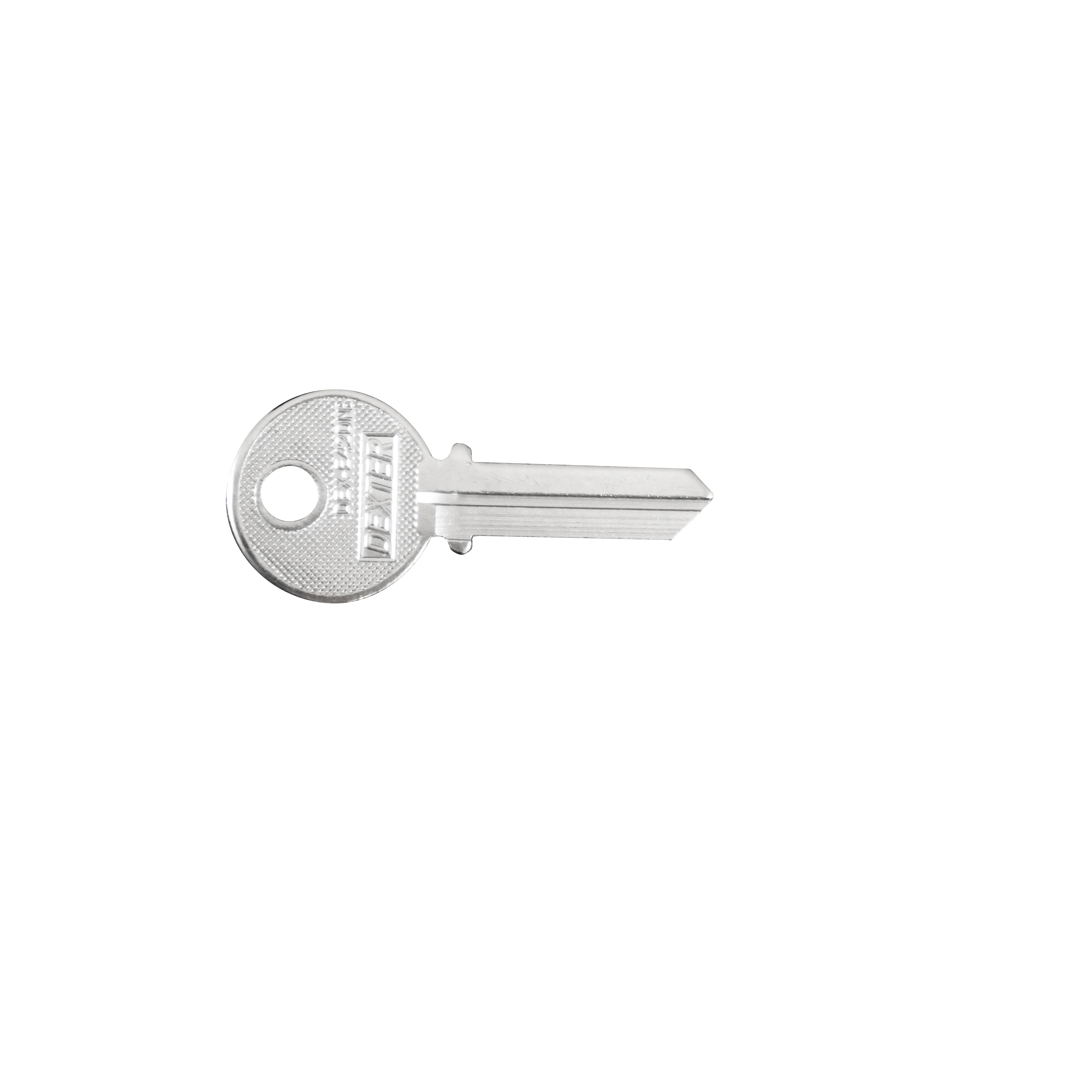 Dexter, La marca se desarrolla con la finalidad de dar a los clientes una opción segura, confiable, funcional, durable y diversa de artículos relacionados con la protección de bienes inmuebles. DEX-E42DN - BLANCO DE LLAVE TIPO DEX-E42DN