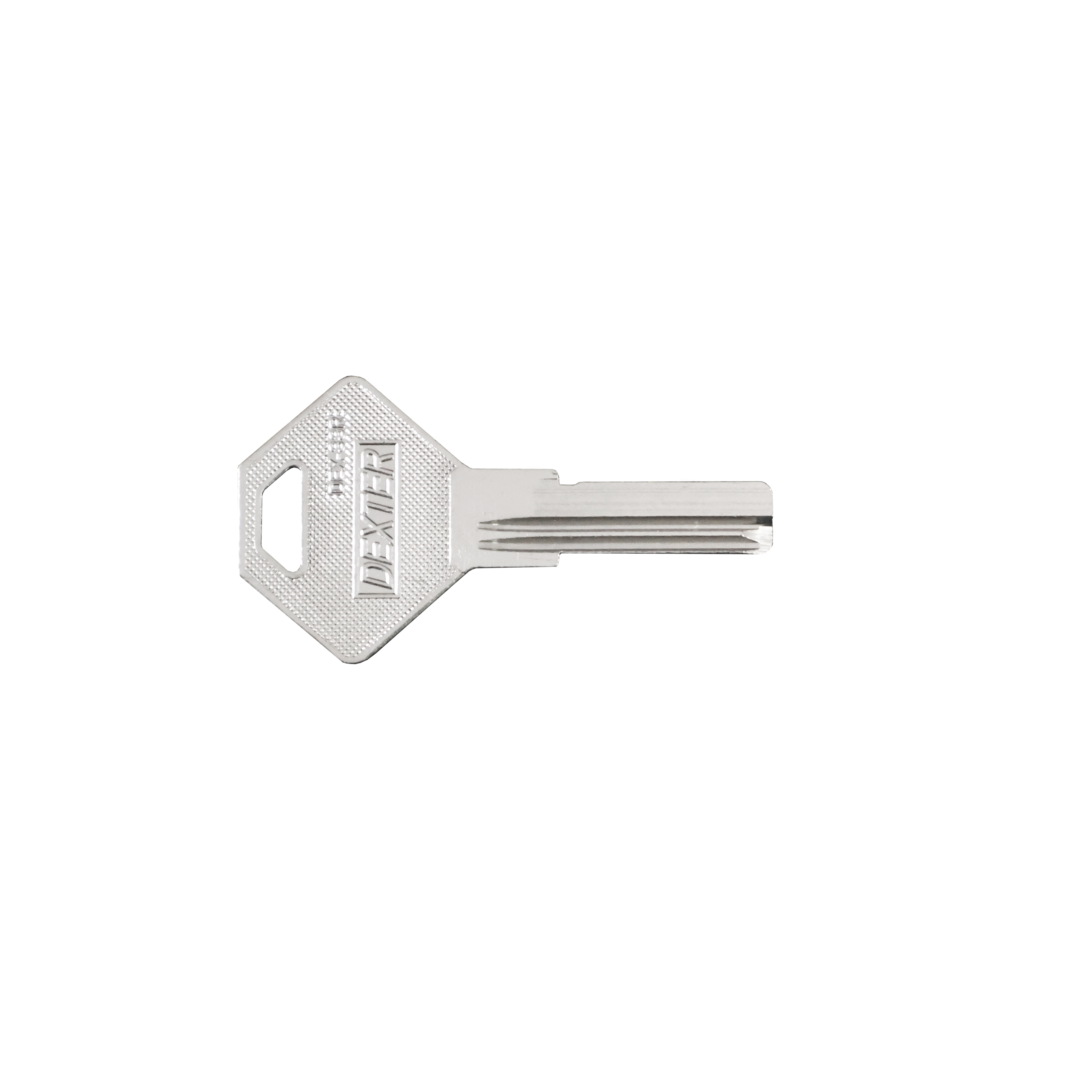 Dexter, La marca se desarrolla con la finalidad de dar a los clientes una opción segura, confiable, funcional, durable y diversa de artículos relacionados con la protección de bienes inmuebles. DEX-33R - BLANCO DE LLAVE TIPO DEX-33R
