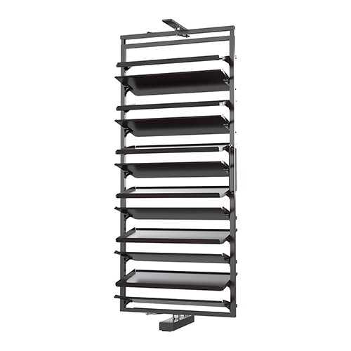 Handy Home, La primera línea de productos de Handy Home fue Tubos y accesorios para closet, posteriormente se empiezan a comercializar Herrajes para muebles, una línea extensa que ha ido abarcando productos como Correderas para cajón, bisagras para muebles, rodajas, accesorios diversos y últimamente accesorios de cocina y patas para sofá; además de también comercializar Jaladeras y Botones con diseños y materiales diversos para todo tipo de gustos decorativos y funcionales para gabinetes y cajones. ORGANIZADOR DE ZAPATOS - ORGANIZADOR GIRATORIO PARA ZAPATOS