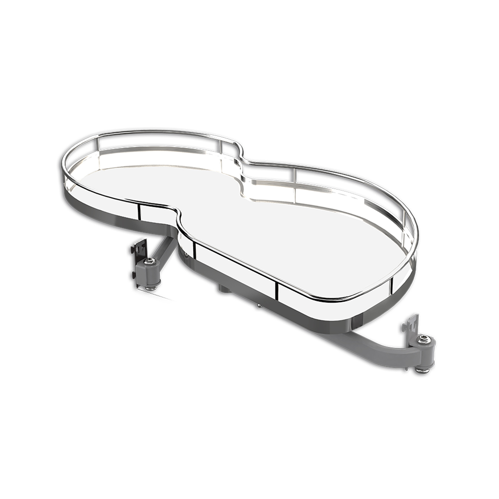 ESQUINERO EXTRAÍBLE RIÑONERA - Handy Home - Handy home ofrece una gama extensa de herrajes, Jaladeras y Accesorios para mueble de madera, diseñados con la más alta calidad y precio accesible. Contamos con gran variedad de herrajes para cocina y gabinetes entre los que se encuentras correderas para cajón, bisagras bidimensionales y Jaladeras para mueble, fabricadas con variedad de materiales de alta calidad como acero inoxidable, acero galvanizado, zamac, aluminio, nylon etc. Que darán un toque moderno y una decoración única a tus muebles. Contamos con toda una línea completa de accesorios para closet que van desde el tubo, rodamientos, colgador de ganchos hasta tornillos para madera que te ayudaran a la fijación y soporte que necesitan tus puertas y muebles.