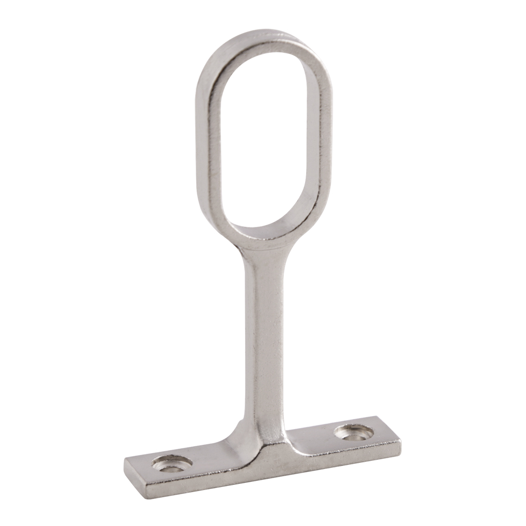 SOPORTE CENTRAL PARA TUBO OVALADO - Handy Home - Handy home ofrece una gama extensa de herrajes, Jaladeras y Accesorios para mueble de madera, diseñados con la más alta calidad y precio accesible. Contamos con gran variedad de herrajes para cocina y gabinetes entre los que se encuentras correderas para cajón, bisagras bidimensionales y Jaladeras para mueble, fabricadas con variedad de materiales de alta calidad como acero inoxidable, acero galvanizado, zamac, aluminio, nylon etc. Que darán un toque moderno y una decoración única a tus muebles. Contamos con toda una línea completa de accesorios para closet que van desde el tubo, rodamientos, colgador de ganchos hasta tornillos para madera que te ayudaran a la fijación y soporte que necesitan tus puertas y muebles.