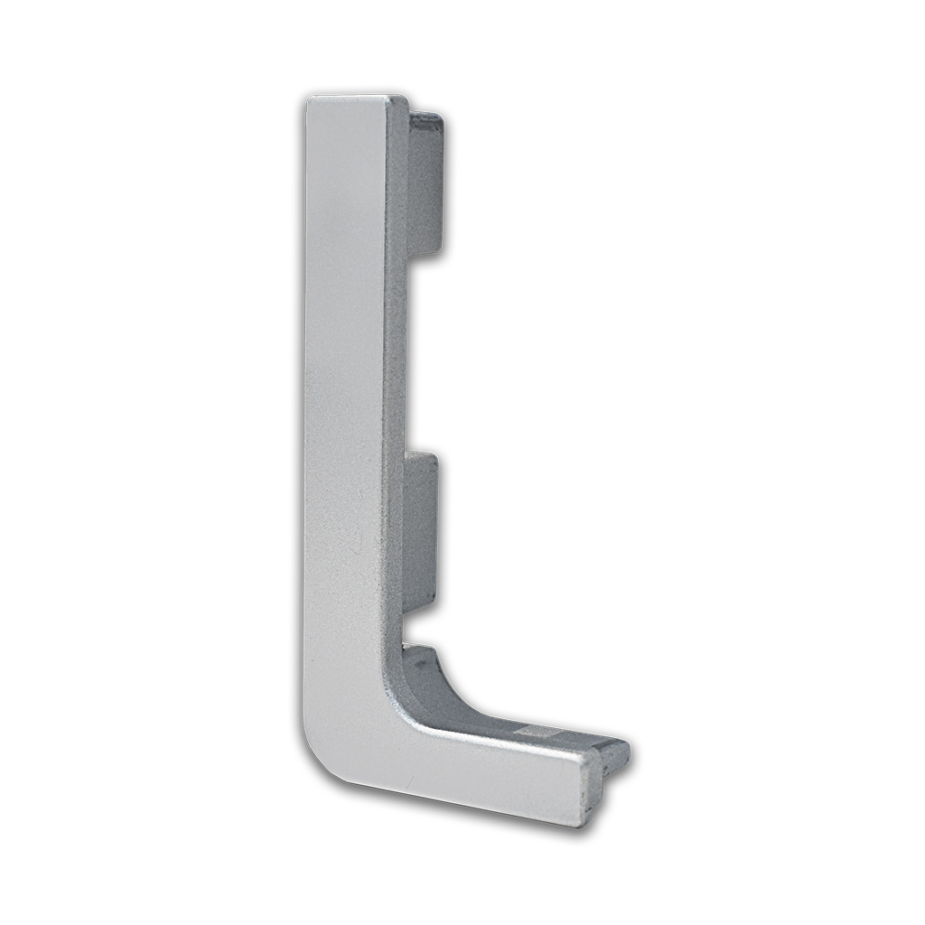 TAPA DE ZAMAC "L" PARA PERFIL GOLA - Handy Home - Handy home ofrece una gama extensa de herrajes, Jaladeras y Accesorios para mueble de madera, diseñados con la más alta calidad y precio accesible. Contamos con gran variedad de herrajes para cocina y gabinetes entre los que se encuentras correderas para cajón, bisagras bidimensionales y Jaladeras para mueble, fabricadas con variedad de materiales de alta calidad como acero inoxidable, acero galvanizado, zamac, aluminio, nylon etc. Que darán un toque moderno y una decoración única a tus muebles. Contamos con toda una línea completa de accesorios para closet que van desde el tubo, rodamientos, colgador de ganchos hasta tornillos para madera que te ayudaran a la fijación y soporte que necesitan tus puertas y muebles.