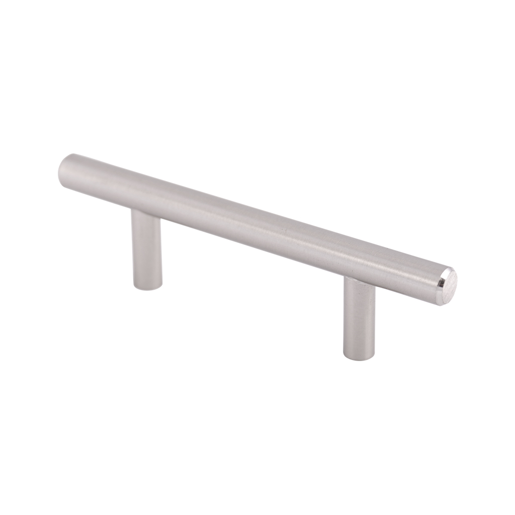JALADERA DE BARRA DE ACERO PARA MUEBLE - Handy Home - Handy home ofrece una gama extensa de herrajes, Jaladeras y Accesorios para mueble de madera, diseñados con la más alta calidad y precio accesible. Contamos con gran variedad de herrajes para cocina y gabinetes entre los que se encuentras correderas para cajón, bisagras bidimensionales y Jaladeras para mueble, fabricadas con variedad de materiales de alta calidad como acero inoxidable, acero galvanizado, zamac, aluminio, nylon etc. Que darán un toque moderno y una decoración única a tus muebles. Contamos con toda una línea completa de accesorios para closet que van desde el tubo, rodamientos, colgador de ganchos hasta tornillos para madera que te ayudaran a la fijación y soporte que necesitan tus puertas y muebles.