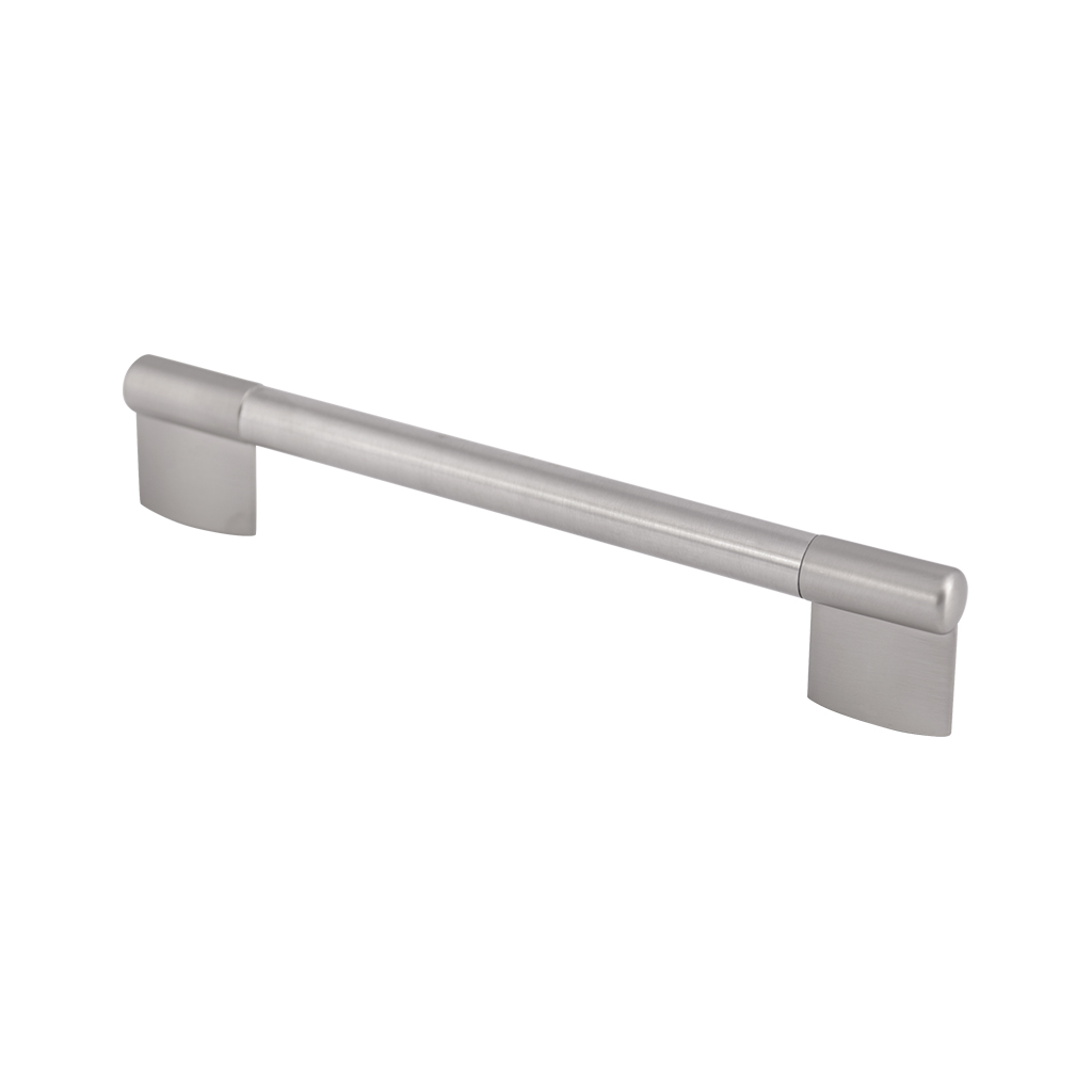 JALADERA DE BARRA DE ACERO COMBINADA PARA MUEBLE - Handy Home - Handy home ofrece una gama extensa de herrajes, Jaladeras y Accesorios para mueble de madera, diseñados con la más alta calidad y precio accesible. Contamos con gran variedad de herrajes para cocina y gabinetes entre los que se encuentras correderas para cajón, bisagras bidimensionales y Jaladeras para mueble, fabricadas con variedad de materiales de alta calidad como acero inoxidable, acero galvanizado, zamac, aluminio, nylon etc. Que darán un toque moderno y una decoración única a tus muebles. Contamos con toda una línea completa de accesorios para closet que van desde el tubo, rodamientos, colgador de ganchos hasta tornillos para madera que te ayudaran a la fijación y soporte que necesitan tus puertas y muebles.