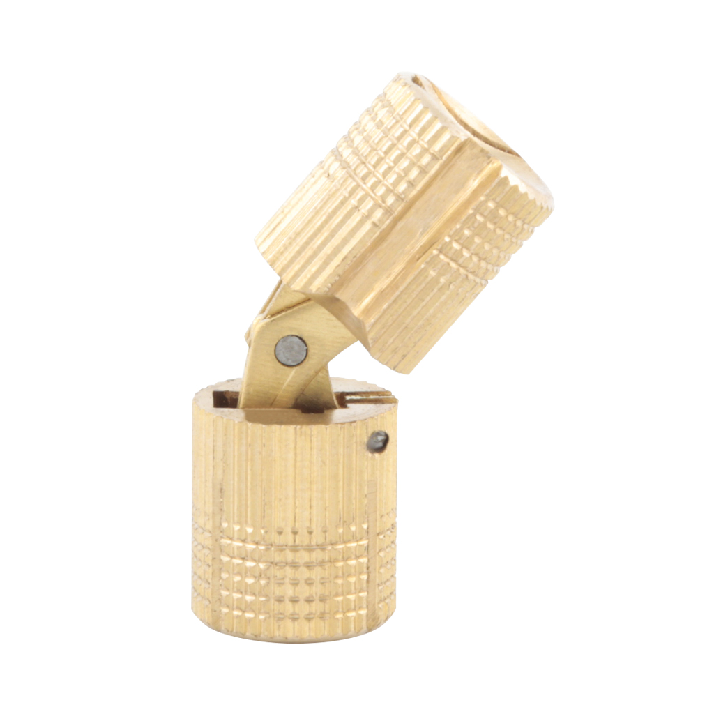 BISAGRA OCULTA DE BARRIL DE LATÓN SOLIDO PARA PUERTA - Handy Home - Handy home ofrece una gama extensa de herrajes, Jaladeras y Accesorios para mueble de madera, diseñados con la más alta calidad y precio accesible. Contamos con gran variedad de herrajes para cocina y gabinetes entre los que se encuentras correderas para cajón, bisagras bidimensionales y Jaladeras para mueble, fabricadas con variedad de materiales de alta calidad como acero inoxidable, acero galvanizado, zamac, aluminio, nylon etc. Que darán un toque moderno y una decoración única a tus muebles. Contamos con toda una línea completa de accesorios para closet que van desde el tubo, rodamientos, colgador de ganchos hasta tornillos para madera que te ayudaran a la fijación y soporte que necesitan tus puertas y muebles.
