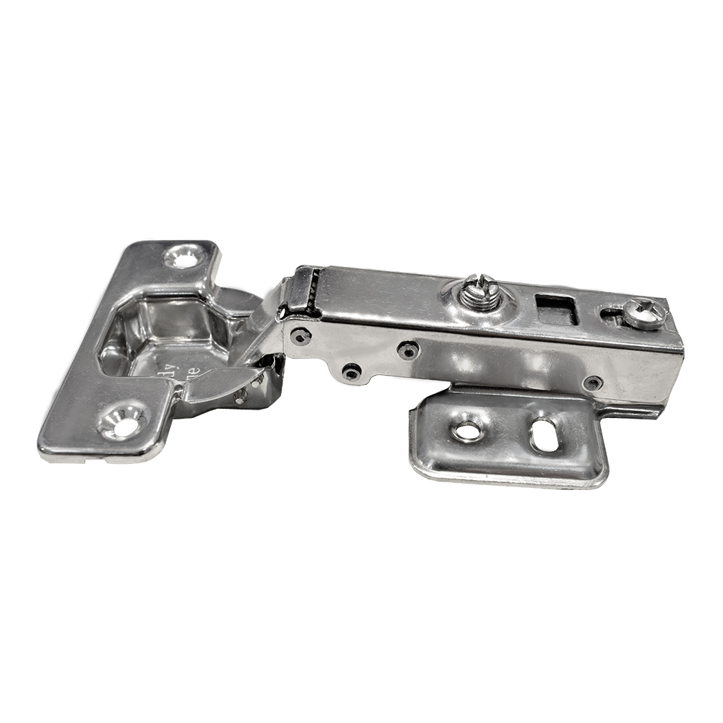BISAGRA BIDIMENSIONAL 110°  CON BASE DE 4 PERFORACIONES DE ACERO INOXIDABLE CON PISTÓN Y CIERRE SUAVE PARA PUERTA - Handy Home - Handy home ofrece una gama extensa de herrajes, Jaladeras y Accesorios para mueble de madera, diseñados con la más alta calidad y precio accesible. Contamos con gran variedad de herrajes para cocina y gabinetes entre los que se encuentras correderas para cajón, bisagras bidimensionales y Jaladeras para mueble, fabricadas con variedad de materiales de alta calidad como acero inoxidable, acero galvanizado, zamac, aluminio, nylon etc. Que darán un toque moderno y una decoración única a tus muebles. Contamos con toda una línea completa de accesorios para closet que van desde el tubo, rodamientos, colgador de ganchos hasta tornillos para madera que te ayudaran a la fijación y soporte que necesitan tus puertas y muebles.