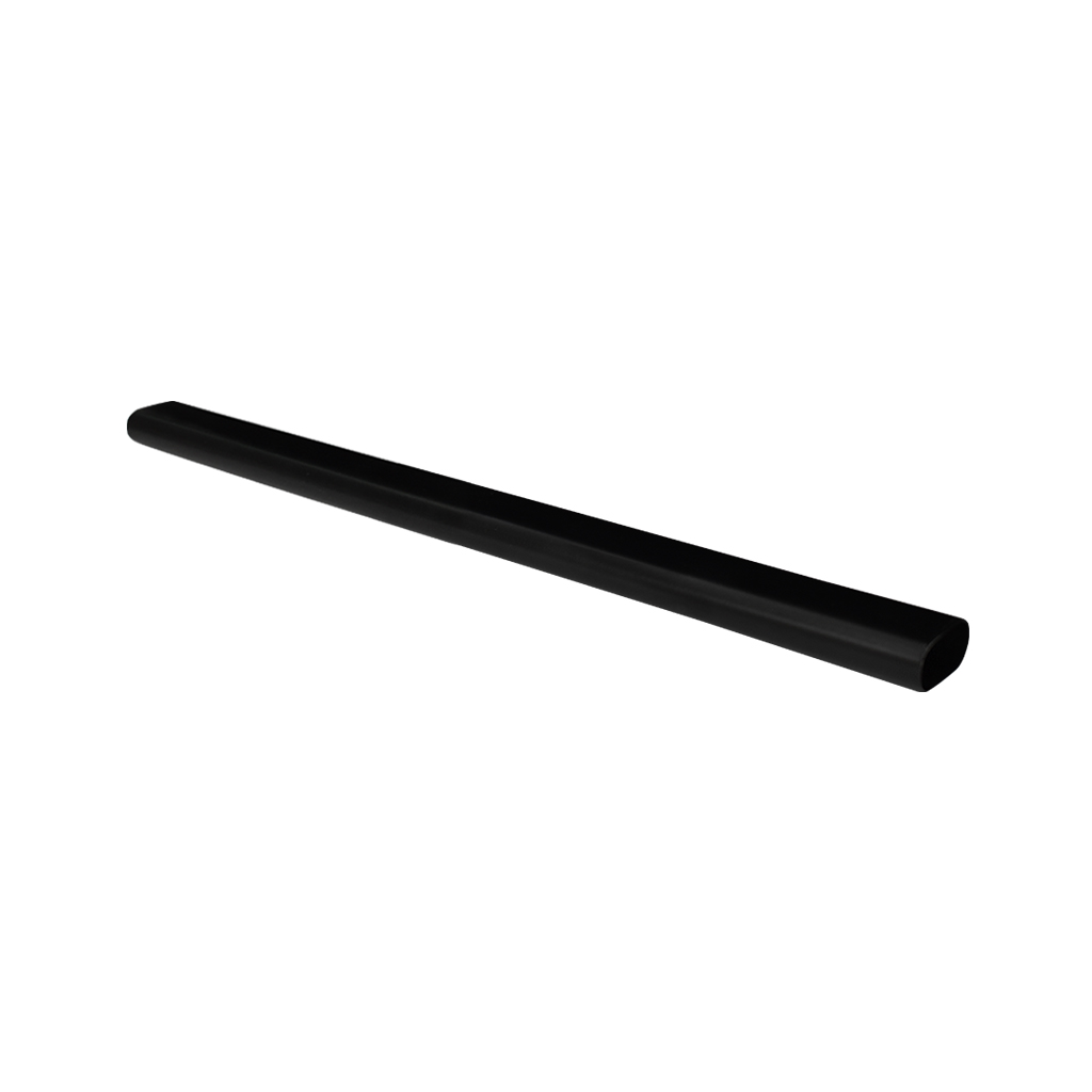 TUBO OVALADO NEGRO PARA CLÓSET - Handy Home - Handy home ofrece una gama extensa de herrajes, Jaladeras y Accesorios para mueble de madera, diseñados con la más alta calidad y precio accesible. Contamos con gran variedad de herrajes para cocina y gabinetes entre los que se encuentras correderas para cajón, bisagras bidimensionales y Jaladeras para mueble, fabricadas con variedad de materiales de alta calidad como acero inoxidable, acero galvanizado, zamac, aluminio, nylon etc. Que darán un toque moderno y una decoración única a tus muebles. Contamos con toda una línea completa de accesorios para closet que van desde el tubo, rodamientos, colgador de ganchos hasta tornillos para madera que te ayudaran a la fijación y soporte que necesitan tus puertas y muebles.