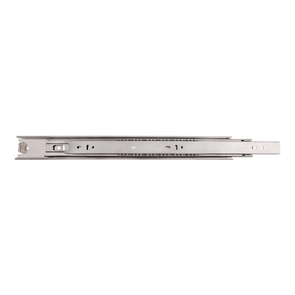 CORREDERA DE EXTENSIÓN TOTAL DE 30 MM PARA CAJÓN - Handy Home - Handy home ofrece una gama extensa de herrajes, Jaladeras y Accesorios para mueble de madera, diseñados con la más alta calidad y precio accesible. Contamos con gran variedad de herrajes para cocina y gabinetes entre los que se encuentras correderas para cajón, bisagras bidimensionales y Jaladeras para mueble, fabricadas con variedad de materiales de alta calidad como acero inoxidable, acero galvanizado, zamac, aluminio, nylon etc. Que darán un toque moderno y una decoración única a tus muebles. Contamos con toda una línea completa de accesorios para closet que van desde el tubo, rodamientos, colgador de ganchos hasta tornillos para madera que te ayudaran a la fijación y soporte que necesitan tus puertas y muebles.