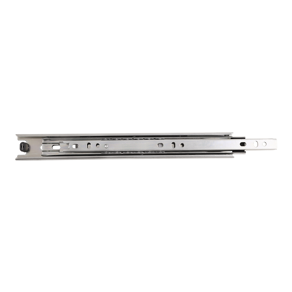 CORREDERA DE EXTENSIÓN TOTAL DE 35 MM PARA CAJÓN - Handy Home - Handy home ofrece una gama extensa de herrajes, Jaladeras y Accesorios para mueble de madera, diseñados con la más alta calidad y precio accesible. Contamos con gran variedad de herrajes para cocina y gabinetes entre los que se encuentras correderas para cajón, bisagras bidimensionales y Jaladeras para mueble, fabricadas con variedad de materiales de alta calidad como acero inoxidable, acero galvanizado, zamac, aluminio, nylon etc. Que darán un toque moderno y una decoración única a tus muebles. Contamos con toda una línea completa de accesorios para closet que van desde el tubo, rodamientos, colgador de ganchos hasta tornillos para madera que te ayudaran a la fijación y soporte que necesitan tus puertas y muebles.