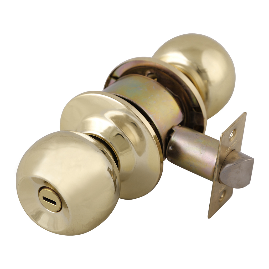 Perillas Universal Reversibles Juego De 2 Pomos De Puerta Interiores Redondos Modernos - Acabado Latón Pulido, Con Espiga Y Tornillos IPhone 14 Roto