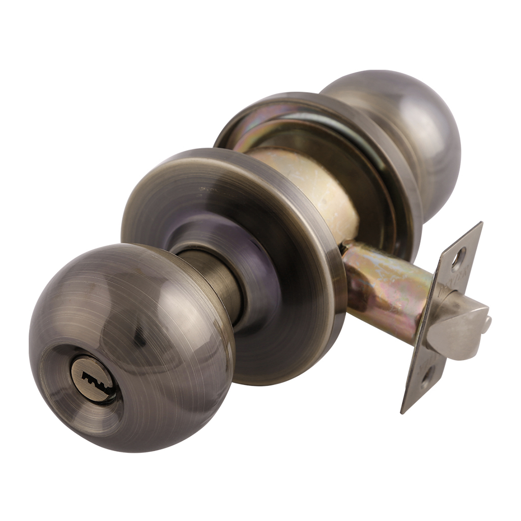 CERRADURA DE PERILLA DE DOBLE LLAVE DE ALTA SEGURIDAD - Dexter - Marca mexicana líder en el mercado ferretero ofreciendo cerraduras, bisagras, candados y accesorios para puerta y mueble, brindando gran confianza a nuestros clientes con sus productos de la más alta calidad, buen precio, mayor durabilidad y mejor funcionamiento, manejando materiales de fabricación como Latón, Acero inoxidable, Aluminio etc. Proporcionando mayor seguridad y confianza en la protección de tu hogar, oficina, negocio o cualquier tipo de espacio. Nuestros productos manejan gran variedad de acabados como: Níquel Satinado, Latón Antiguo, Latón Brillante, Blanco, ADK, Negro, Beige entre otros. Con variedad de mecanismos de instalación y tipos de llave.