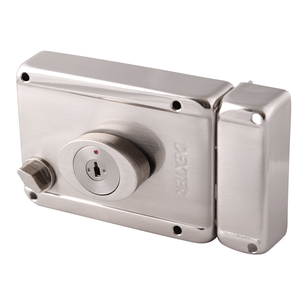 CERRADURA DE SOBREPONER AUTOMATICA DE BARRAS CON LLAVE DE PUNTOS - Dexter - Marca mexicana líder en el mercado ferretero ofreciendo cerraduras, bisagras, candados y accesorios para puerta y mueble, brindando gran confianza a nuestros clientes con sus productos de la más alta calidad, buen precio, mayor durabilidad y mejor funcionamiento, manejando materiales de fabricación como Latón, Acero inoxidable, Aluminio etc. Proporcionando mayor seguridad y confianza en la protección de tu hogar, oficina, negocio o cualquier tipo de espacio. Nuestros productos manejan gran variedad de acabados como: Níquel Satinado, Latón Antiguo, Latón Brillante, Blanco, ADK, Negro, Beige entre otros. Con variedad de mecanismos de instalación y tipos de llave.