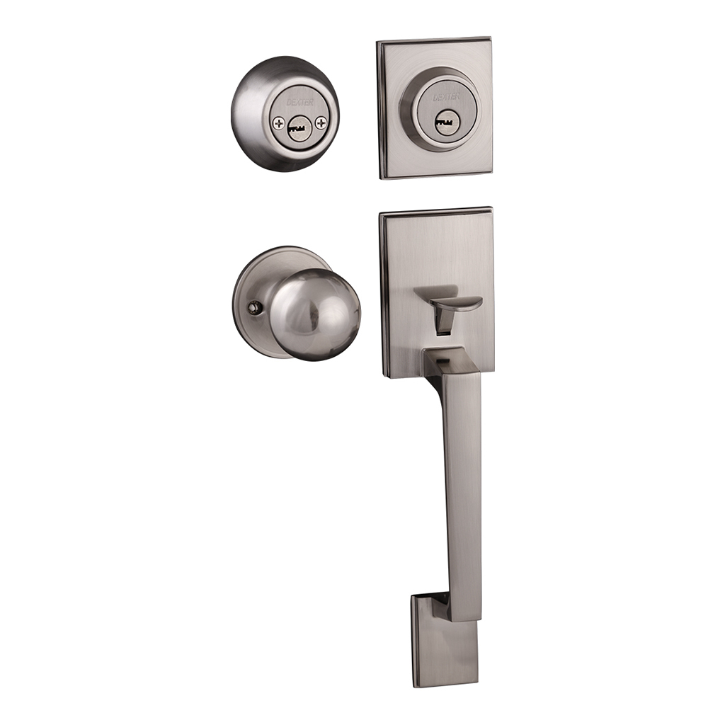 CERRADURA RESIDENCIAL BOSTON FUNCIÓN LLAVE - LLAVE DE ALTA SEGURIDAD - Dexter - Marca mexicana líder en el mercado ferretero ofreciendo cerraduras, bisagras, candados y accesorios para puerta y mueble, brindando gran confianza a nuestros clientes con sus productos de la más alta calidad, buen precio, mayor durabilidad y mejor funcionamiento, manejando materiales de fabricación como Latón, Acero inoxidable, Aluminio etc. Proporcionando mayor seguridad y confianza en la protección de tu hogar, oficina, negocio o cualquier tipo de espacio. Nuestros productos manejan gran variedad de acabados como: Níquel Satinado, Latón Antiguo, Latón Brillante, Blanco, ADK, Negro, Beige entre otros. Con variedad de mecanismos de instalación y tipos de llave.