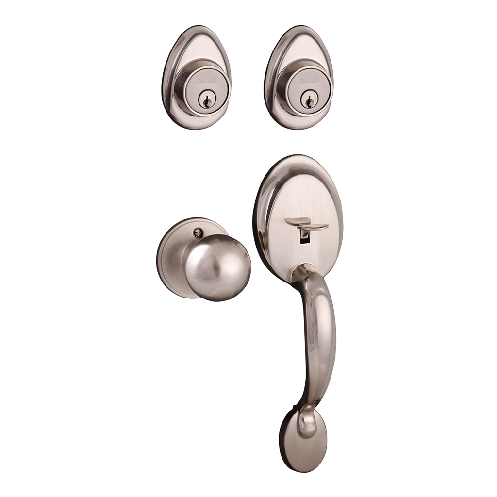 CERRADURA RESIDENCIAL DALTON FUNCIÓN LLAVE ESTÁNDAR - Dexter - Marca mexicana líder en el mercado ferretero ofreciendo cerraduras, bisagras, candados y accesorios para puerta y mueble, brindando gran confianza a nuestros clientes con sus productos de la más alta calidad, buen precio, mayor durabilidad y mejor funcionamiento, manejando materiales de fabricación como Latón, Acero inoxidable, Aluminio etc. Proporcionando mayor seguridad y confianza en la protección de tu hogar, oficina, negocio o cualquier tipo de espacio. Nuestros productos manejan gran variedad de acabados como: Níquel Satinado, Latón Antiguo, Latón Brillante, Blanco, ADK, Negro, Beige entre otros. Con variedad de mecanismos de instalación y tipos de llave.