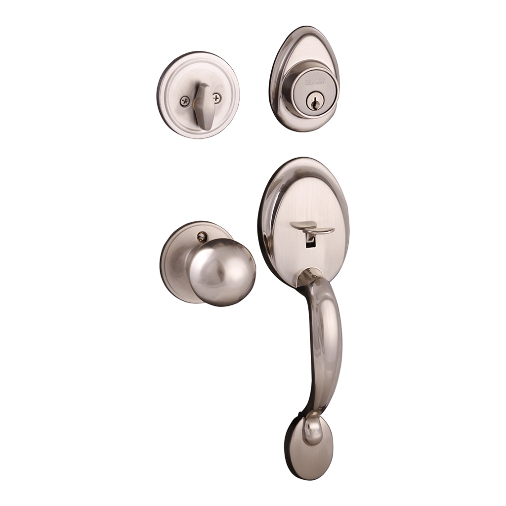 CERRADURA RESIDENCIAL DALTON FUNCIÓN LLAVE ESTÁNDAR - MARIPOSA - Dexter - Marca mexicana líder en el mercado ferretero ofreciendo cerraduras, bisagras, candados y accesorios para puerta y mueble, brindando gran confianza a nuestros clientes con sus productos de la más alta calidad, buen precio, mayor durabilidad y mejor funcionamiento, manejando materiales de fabricación como Latón, Acero inoxidable, Aluminio etc. Proporcionando mayor seguridad y confianza en la protección de tu hogar, oficina, negocio o cualquier tipo de espacio. Nuestros productos manejan gran variedad de acabados como: Níquel Satinado, Latón Antiguo, Latón Brillante, Blanco, ADK, Negro, Beige entre otros. Con variedad de mecanismos de instalación y tipos de llave.