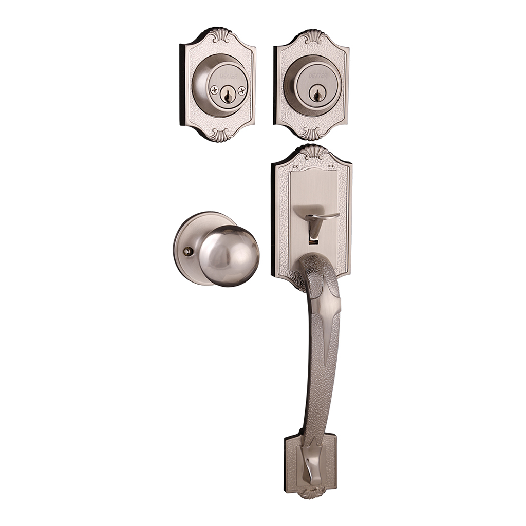 CERRADURA RESIDENCIAL GENOVA FUNCIÓN LLAVE ESTÁNDAR - Dexter - Marca mexicana líder en el mercado ferretero ofreciendo cerraduras, bisagras, candados y accesorios para puerta y mueble, brindando gran confianza a nuestros clientes con sus productos de la más alta calidad, buen precio, mayor durabilidad y mejor funcionamiento, manejando materiales de fabricación como Latón, Acero inoxidable, Aluminio etc. Proporcionando mayor seguridad y confianza en la protección de tu hogar, oficina, negocio o cualquier tipo de espacio. Nuestros productos manejan gran variedad de acabados como: Níquel Satinado, Latón Antiguo, Latón Brillante, Blanco, ADK, Negro, Beige entre otros. Con variedad de mecanismos de instalación y tipos de llave.