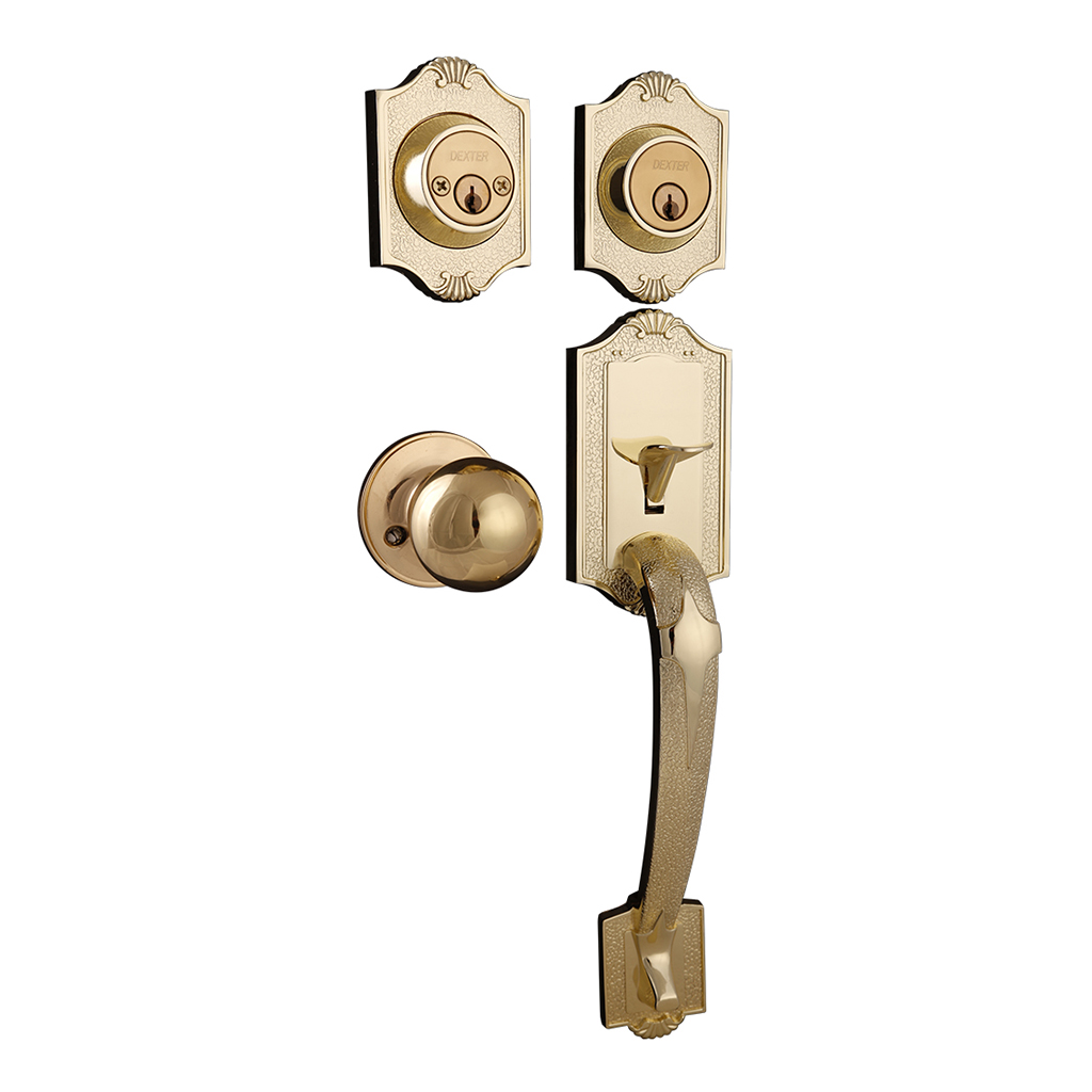 CERRADURA RESIDENCIAL GENOVA FUNCIÓN LLAVE ESTÁNDAR - Dexter - Marca mexicana líder en el mercado ferretero ofreciendo cerraduras, bisagras, candados y accesorios para puerta y mueble, brindando gran confianza a nuestros clientes con sus productos de la más alta calidad, buen precio, mayor durabilidad y mejor funcionamiento, manejando materiales de fabricación como Latón, Acero inoxidable, Aluminio etc. Proporcionando mayor seguridad y confianza en la protección de tu hogar, oficina, negocio o cualquier tipo de espacio. Nuestros productos manejan gran variedad de acabados como: Níquel Satinado, Latón Antiguo, Latón Brillante, Blanco, ADK, Negro, Beige entre otros. Con variedad de mecanismos de instalación y tipos de llave.