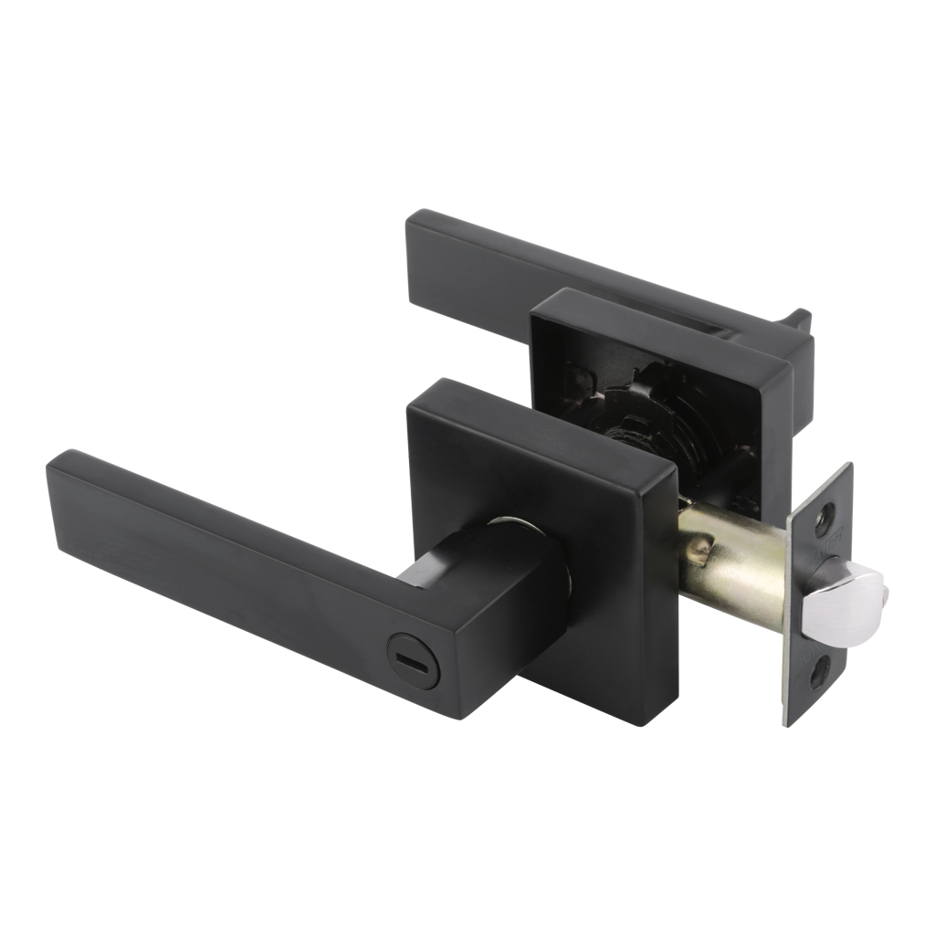 CERRADURA DE MANIJA DELUXE "Q" FUNCIÓN RANURA - BOTÓN - Dexter - Marca mexicana líder en el mercado ferretero ofreciendo cerraduras, bisagras, candados y accesorios para puerta y mueble, brindando gran confianza a nuestros clientes con sus productos de la más alta calidad, buen precio, mayor durabilidad y mejor funcionamiento, manejando materiales de fabricación como Latón, Acero inoxidable, Aluminio etc. Proporcionando mayor seguridad y confianza en la protección de tu hogar, oficina, negocio o cualquier tipo de espacio. Nuestros productos manejan gran variedad de acabados como: Níquel Satinado, Latón Antiguo, Latón Brillante, Blanco, ADK, Negro, Beige entre otros. Con variedad de mecanismos de instalación y tipos de llave.