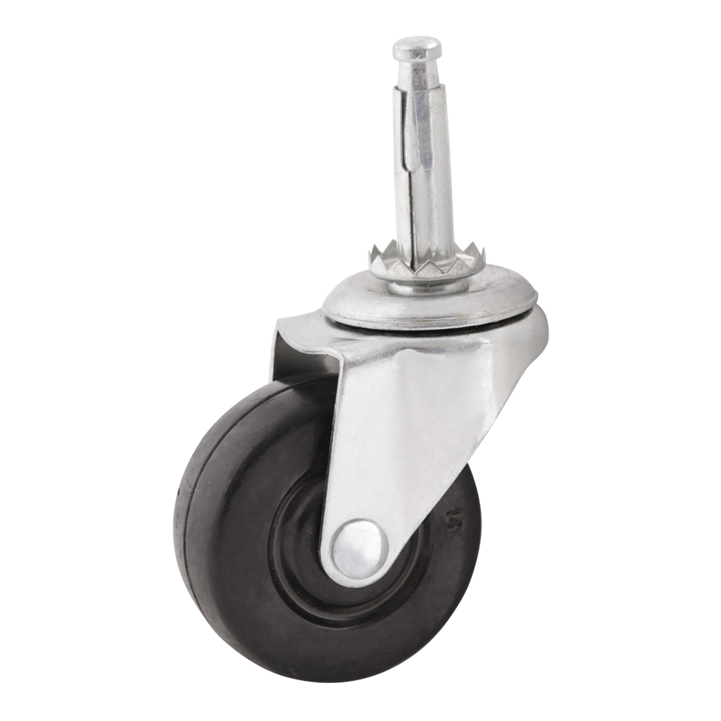 RODAJA PLANA DE HULE DE ESPIGA CON SOCKET PARA MUEBLES - Handy Home - Handy home ofrece una gama extensa de herrajes, Jaladeras y Accesorios para mueble de madera, diseñados con la más alta calidad y precio accesible. Contamos con gran variedad de herrajes para cocina y gabinetes entre los que se encuentras correderas para cajón, bisagras bidimensionales y Jaladeras para mueble, fabricadas con variedad de materiales de alta calidad como acero inoxidable, acero galvanizado, zamac, aluminio, nylon etc. Que darán un toque moderno y una decoración única a tus muebles. Contamos con toda una línea completa de accesorios para closet que van desde el tubo, rodamientos, colgador de ganchos hasta tornillos para madera que te ayudaran a la fijación y soporte que necesitan tus puertas y muebles.