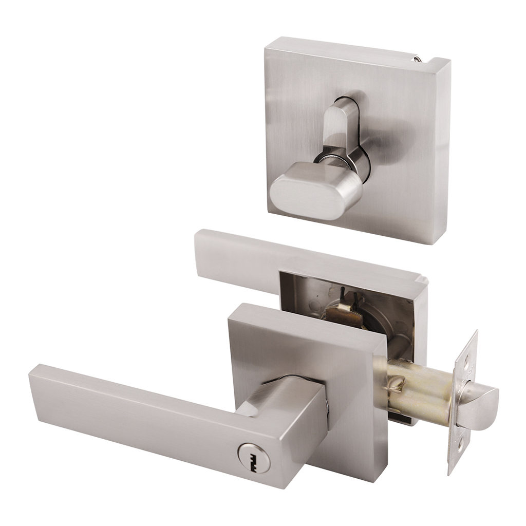 COMBO DE MANIJA Y CERROJO DELUXE "Q" LLAVE DE ALTA SEGURIDAD - MARIPOSA - Dexter - Marca mexicana líder en el mercado ferretero ofreciendo cerraduras, bisagras, candados y accesorios para puerta y mueble, brindando gran confianza a nuestros clientes con sus productos de la más alta calidad, buen precio, mayor durabilidad y mejor funcionamiento, manejando materiales de fabricación como Latón, Acero inoxidable, Aluminio etc. Proporcionando mayor seguridad y confianza en la protección de tu hogar, oficina, negocio o cualquier tipo de espacio. Nuestros productos manejan gran variedad de acabados como: Níquel Satinado, Latón Antiguo, Latón Brillante, Blanco, ADK, Negro, Beige entre otros. Con variedad de mecanismos de instalación y tipos de llave.