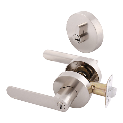 Dexter, La marca se desarrolla con la finalidad de dar a los clientes una opción segura, confiable, funcional, durable y diversa de artículos relacionados con la protección de bienes inmuebles. COMBO DE CERRADURA "O" - COMBO DE MANIJA Y CERROJO DELUXE "O" CON LLAVE DE ALTA SEGURIDAD