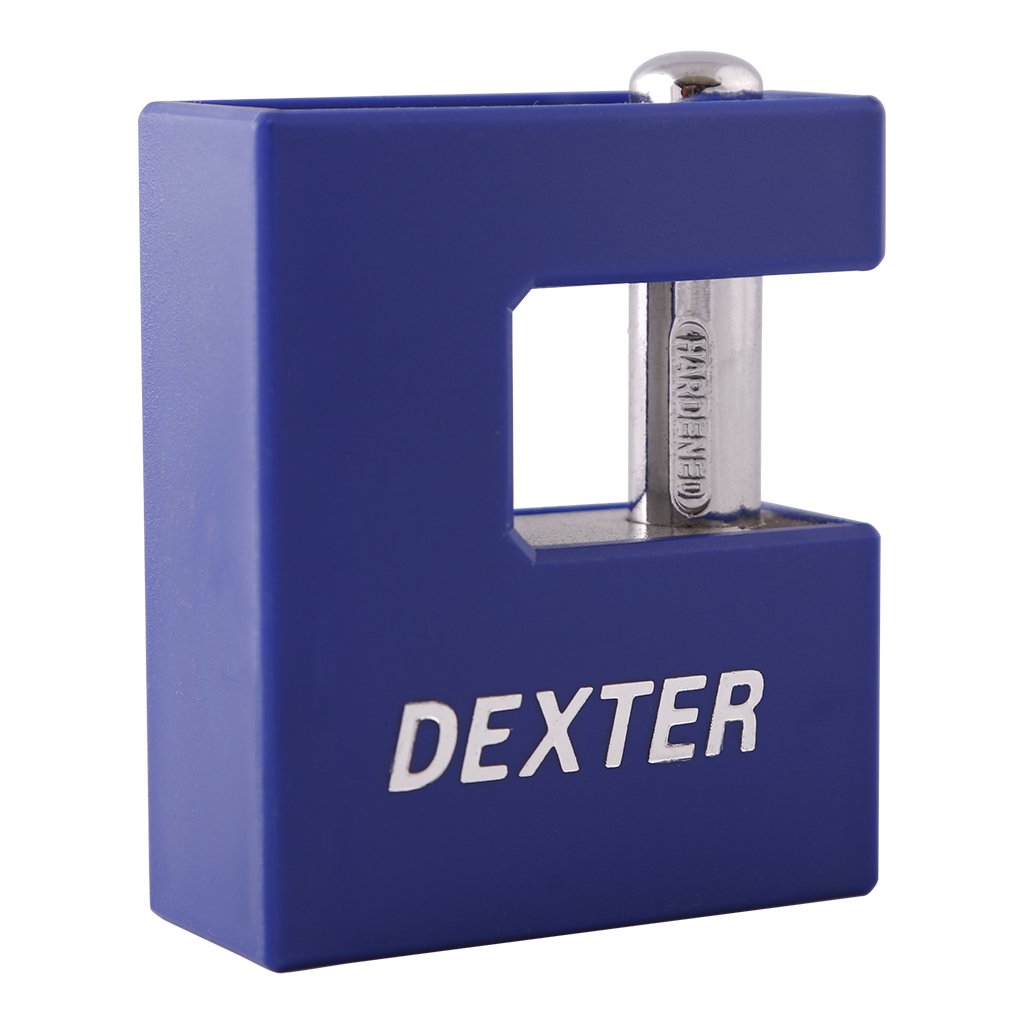 CANDADO ANTIPALANCA CON CUBIERTA DE COLOR Y LLAVE ESTANDAR - Dexter - Marca mexicana líder en el mercado ferretero ofreciendo cerraduras, bisagras, candados y accesorios para puerta y mueble, brindando gran confianza a nuestros clientes con sus productos de la más alta calidad, buen precio, mayor durabilidad y mejor funcionamiento, manejando materiales de fabricación como Latón, Acero inoxidable, Aluminio etc. Proporcionando mayor seguridad y confianza en la protección de tu hogar, oficina, negocio o cualquier tipo de espacio. Nuestros productos manejan gran variedad de acabados como: Níquel Satinado, Latón Antiguo, Latón Brillante, Blanco, ADK, Negro, Beige entre otros. Con variedad de mecanismos de instalación y tipos de llave.