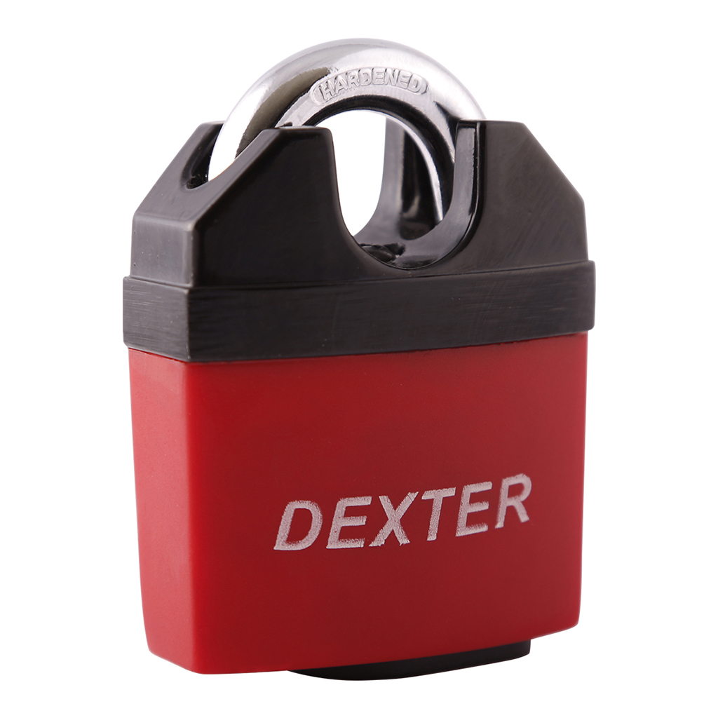 CANDADO GANCHO ACORAZADO CON LLAVE ANTIGANZÚA - Dexter - Marca mexicana líder en el mercado ferretero ofreciendo cerraduras, bisagras, candados y accesorios para puerta y mueble, brindando gran confianza a nuestros clientes con sus productos de la más alta calidad, buen precio, mayor durabilidad y mejor funcionamiento, manejando materiales de fabricación como Latón, Acero inoxidable, Aluminio etc. Proporcionando mayor seguridad y confianza en la protección de tu hogar, oficina, negocio o cualquier tipo de espacio. Nuestros productos manejan gran variedad de acabados como: Níquel Satinado, Latón Antiguo, Latón Brillante, Blanco, ADK, Negro, Beige entre otros. Con variedad de mecanismos de instalación y tipos de llave.
