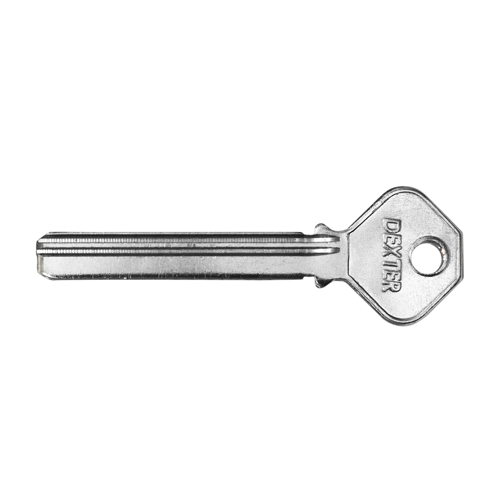 BLANCO DE LLAVE TIPO LLAVE DE PUNTOS SOBREPONER DE BARRA - Dexter - Marca mexicana líder en el mercado ferretero ofreciendo cerraduras, bisagras, candados y accesorios para puerta y mueble, brindando gran confianza a nuestros clientes con sus productos de la más alta calidad, buen precio, mayor durabilidad y mejor funcionamiento, manejando materiales de fabricación como Latón, Acero inoxidable, Aluminio etc. Proporcionando mayor seguridad y confianza en la protección de tu hogar, oficina, negocio o cualquier tipo de espacio. Nuestros productos manejan gran variedad de acabados como: Níquel Satinado, Latón Antiguo, Latón Brillante, Blanco, ADK, Negro, Beige entre otros. Con variedad de mecanismos de instalación y tipos de llave.