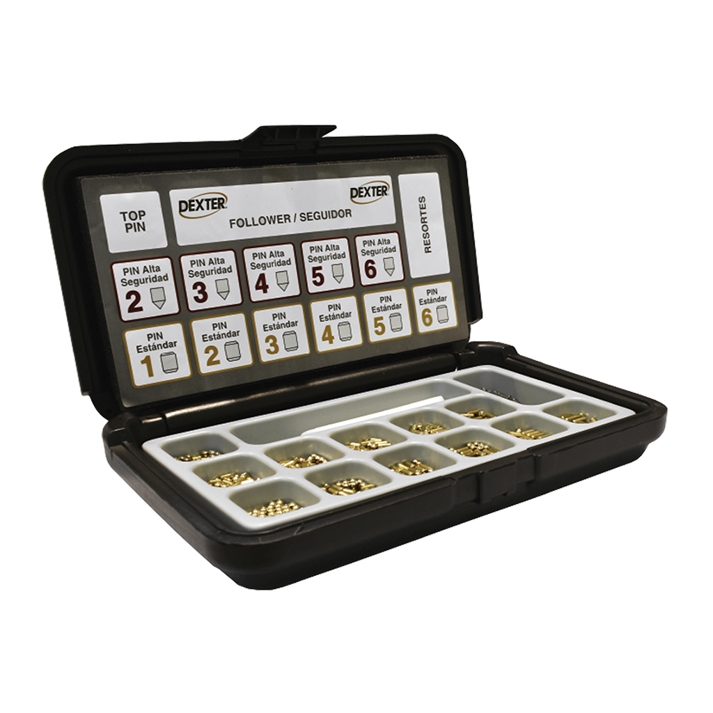 KIT DE IGUALACIÓN DE CERRAJERÍA - Dexter - Marca mexicana líder en el mercado ferretero ofreciendo cerraduras, bisagras, candados y accesorios para puerta y mueble, brindando gran confianza a nuestros clientes con sus productos de la más alta calidad, buen precio, mayor durabilidad y mejor funcionamiento, manejando materiales de fabricación como Latón, Acero inoxidable, Aluminio etc. Proporcionando mayor seguridad y confianza en la protección de tu hogar, oficina, negocio o cualquier tipo de espacio. Nuestros productos manejan gran variedad de acabados como: Níquel Satinado, Latón Antiguo, Latón Brillante, Blanco, ADK, Negro, Beige entre otros. Con variedad de mecanismos de instalación y tipos de llave.