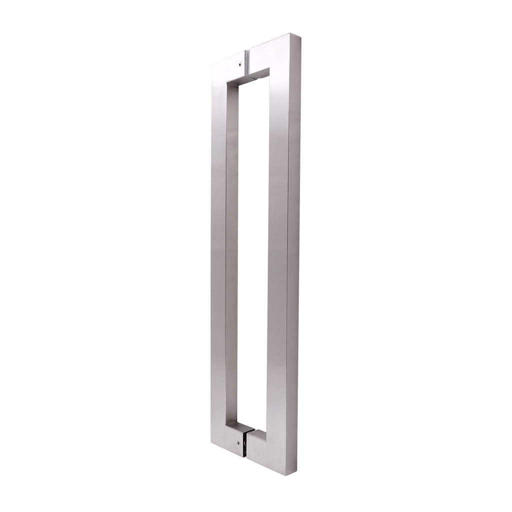 JALADERA PARA PUERTA TIPO "L" DE ACERO INOXIDABLE - Dexter - Marca mexicana líder en el mercado ferretero ofreciendo cerraduras, bisagras, candados y accesorios para puerta y mueble, brindando gran confianza a nuestros clientes con sus productos de la más alta calidad, buen precio, mayor durabilidad y mejor funcionamiento, manejando materiales de fabricación como Latón, Acero inoxidable, Aluminio etc. Proporcionando mayor seguridad y confianza en la protección de tu hogar, oficina, negocio o cualquier tipo de espacio. Nuestros productos manejan gran variedad de acabados como: Níquel Satinado, Latón Antiguo, Latón Brillante, Blanco, ADK, Negro, Beige entre otros. Con variedad de mecanismos de instalación y tipos de llave.