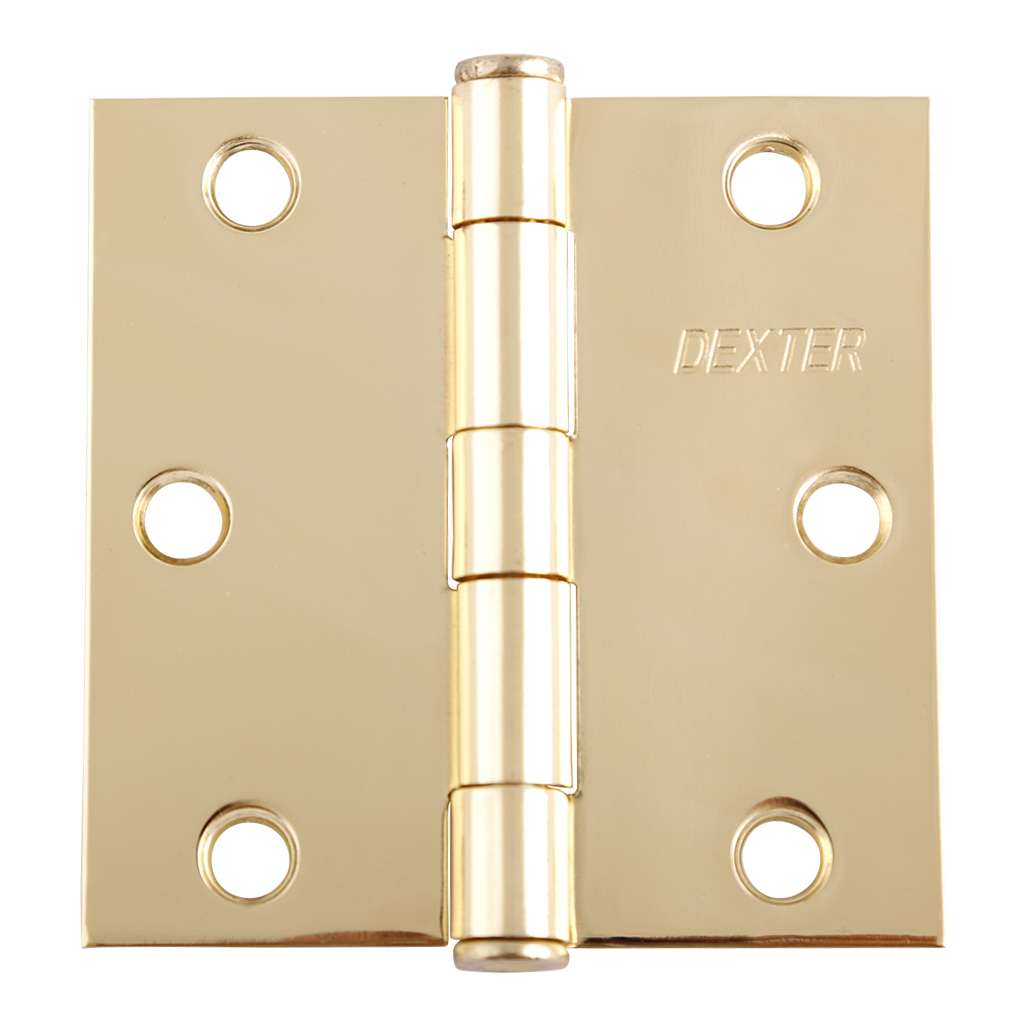 BISAGRA ARQUITECTÓNICA 4" X 4" SIN BALEROS CABEZA PLANA - Dexter - Marca mexicana líder en el mercado ferretero ofreciendo cerraduras, bisagras, candados y accesorios para puerta y mueble, brindando gran confianza a nuestros clientes con sus productos de la más alta calidad, buen precio, mayor durabilidad y mejor funcionamiento, manejando materiales de fabricación como Latón, Acero inoxidable, Aluminio etc. Proporcionando mayor seguridad y confianza en la protección de tu hogar, oficina, negocio o cualquier tipo de espacio. Nuestros productos manejan gran variedad de acabados como: Níquel Satinado, Latón Antiguo, Latón Brillante, Blanco, ADK, Negro, Beige entre otros. Con variedad de mecanismos de instalación y tipos de llave.