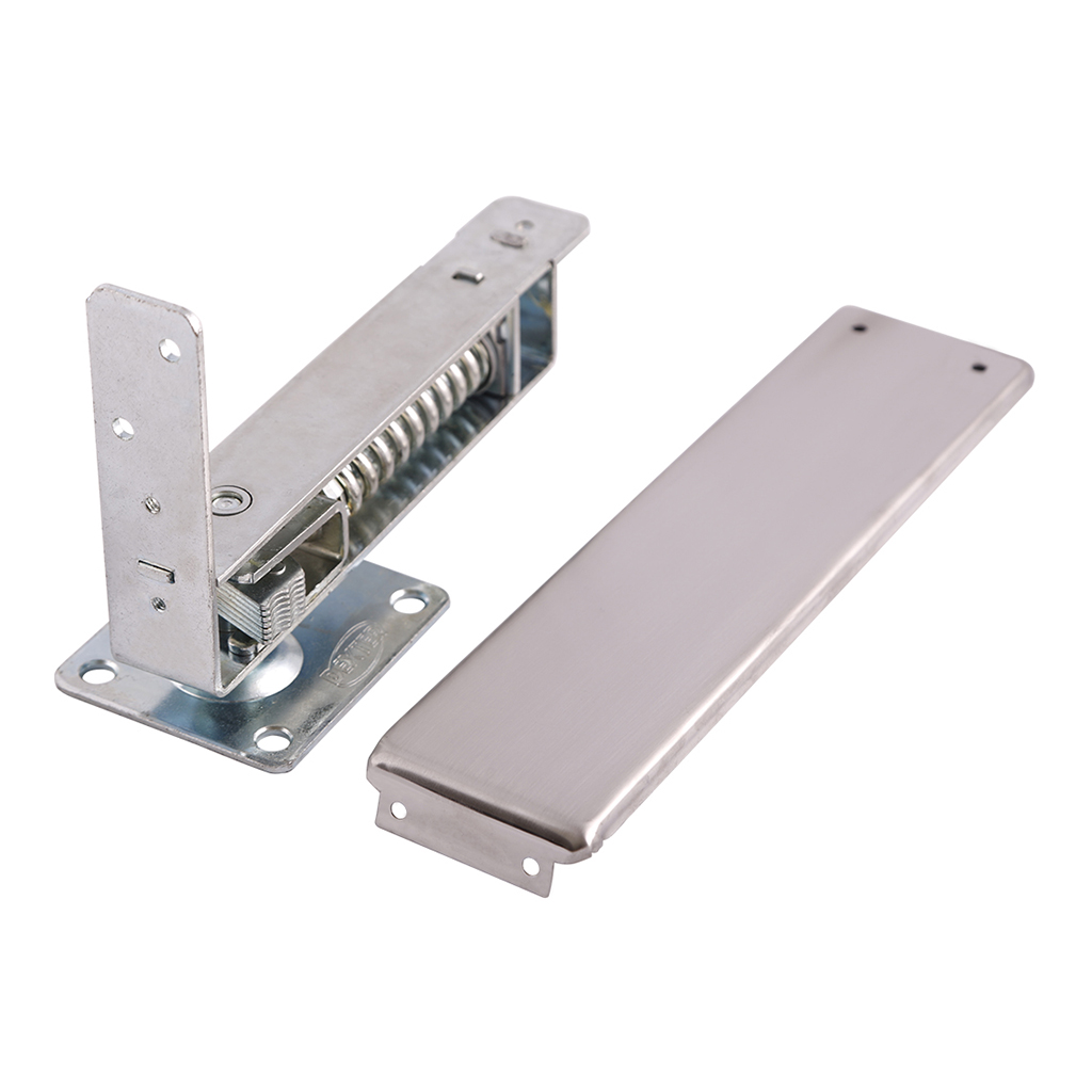 BISAGRA DE PISO PARA PUERTA DE VAIVEN - Dexter - Marca mexicana líder en el mercado ferretero ofreciendo cerraduras, bisagras, candados y accesorios para puerta y mueble, brindando gran confianza a nuestros clientes con sus productos de la más alta calidad, buen precio, mayor durabilidad y mejor funcionamiento, manejando materiales de fabricación como Latón, Acero inoxidable, Aluminio etc. Proporcionando mayor seguridad y confianza en la protección de tu hogar, oficina, negocio o cualquier tipo de espacio. Nuestros productos manejan gran variedad de acabados como: Níquel Satinado, Latón Antiguo, Latón Brillante, Blanco, ADK, Negro, Beige entre otros. Con variedad de mecanismos de instalación y tipos de llave.