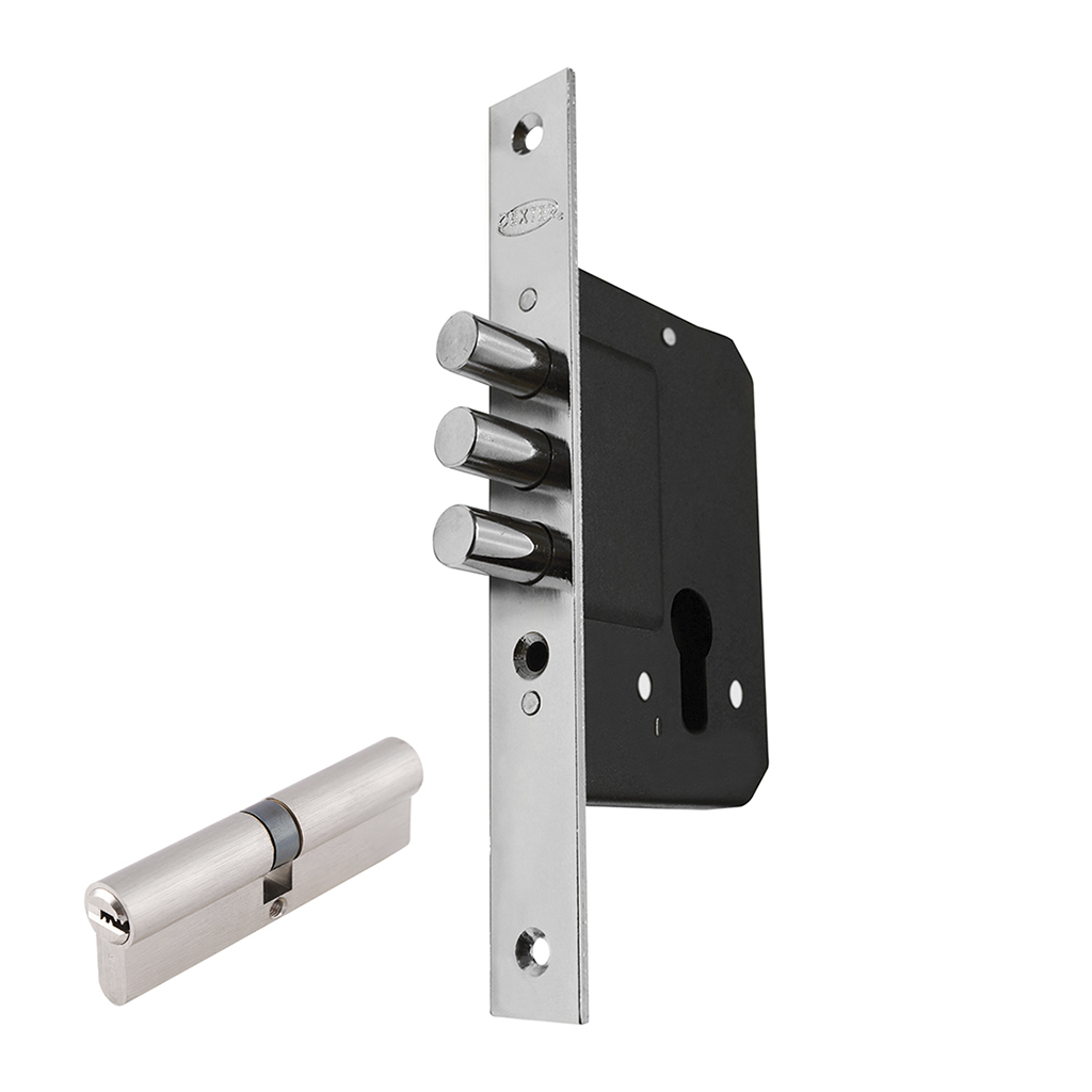 CERROJO DE EMBUTIR FUNCIÓN LLAVE - LLAVE DE ALTA SEGURIDAD - Dexter - Marca mexicana líder en el mercado ferretero ofreciendo cerraduras, bisagras, candados y accesorios para puerta y mueble, brindando gran confianza a nuestros clientes con sus productos de la más alta calidad, buen precio, mayor durabilidad y mejor funcionamiento, manejando materiales de fabricación como Latón, Acero inoxidable, Aluminio etc. Proporcionando mayor seguridad y confianza en la protección de tu hogar, oficina, negocio o cualquier tipo de espacio. Nuestros productos manejan gran variedad de acabados como: Níquel Satinado, Latón Antiguo, Latón Brillante, Blanco, ADK, Negro, Beige entre otros. Con variedad de mecanismos de instalación y tipos de llave.