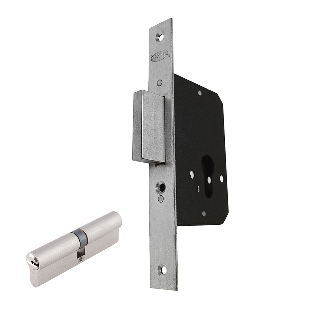 CERROJO DE EMBUTIR FUNCIÓN LLAVE - LLAVE DE ALTA SEGURIDAD - Dexter - Marca mexicana líder en el mercado ferretero ofreciendo cerraduras, bisagras, candados y accesorios para puerta y mueble, brindando gran confianza a nuestros clientes con sus productos de la más alta calidad, buen precio, mayor durabilidad y mejor funcionamiento, manejando materiales de fabricación como Latón, Acero inoxidable, Aluminio etc. Proporcionando mayor seguridad y confianza en la protección de tu hogar, oficina, negocio o cualquier tipo de espacio. Nuestros productos manejan gran variedad de acabados como: Níquel Satinado, Latón Antiguo, Latón Brillante, Blanco, ADK, Negro, Beige entre otros. Con variedad de mecanismos de instalación y tipos de llave.