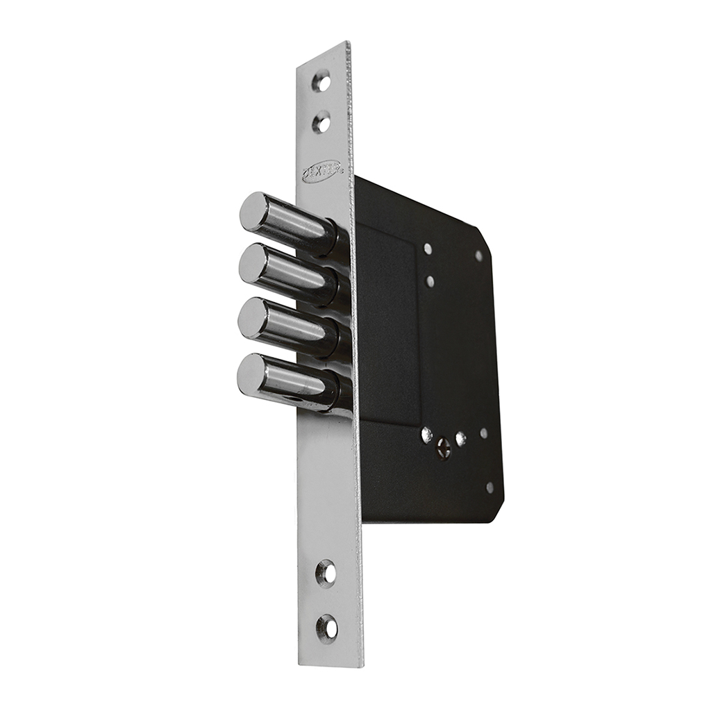 CERROJO DE EMBUTIR FUNCIÓN LLAVE - LLAVE TETRA - Dexter - Marca mexicana líder en el mercado ferretero ofreciendo cerraduras, bisagras, candados y accesorios para puerta y mueble, brindando gran confianza a nuestros clientes con sus productos de la más alta calidad, buen precio, mayor durabilidad y mejor funcionamiento, manejando materiales de fabricación como Latón, Acero inoxidable, Aluminio etc. Proporcionando mayor seguridad y confianza en la protección de tu hogar, oficina, negocio o cualquier tipo de espacio. Nuestros productos manejan gran variedad de acabados como: Níquel Satinado, Latón Antiguo, Latón Brillante, Blanco, ADK, Negro, Beige entre otros. Con variedad de mecanismos de instalación y tipos de llave.