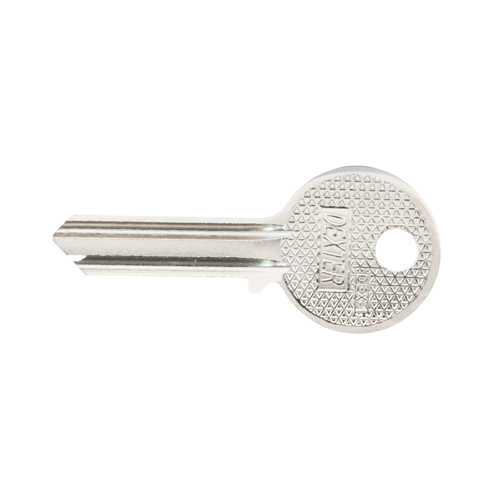 BLANCO DE LLAVE TIPO DEX-1 - Dexter - Marca mexicana líder en el mercado ferretero ofreciendo cerraduras, bisagras, candados y accesorios para puerta y mueble, brindando gran confianza a nuestros clientes con sus productos de la más alta calidad, buen precio, mayor durabilidad y mejor funcionamiento, manejando materiales de fabricación como Latón, Acero inoxidable, Aluminio etc. Proporcionando mayor seguridad y confianza en la protección de tu hogar, oficina, negocio o cualquier tipo de espacio. Nuestros productos manejan gran variedad de acabados como: Níquel Satinado, Latón Antiguo, Latón Brillante, Blanco, ADK, Negro, Beige entre otros. Con variedad de mecanismos de instalación y tipos de llave.