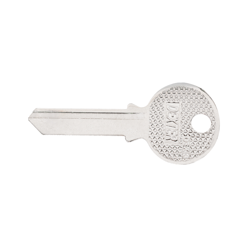 BLANCO DE LLAVE TIPO DEX-3 - Dexter - Marca mexicana líder en el mercado ferretero ofreciendo cerraduras, bisagras, candados y accesorios para puerta y mueble, brindando gran confianza a nuestros clientes con sus productos de la más alta calidad, buen precio, mayor durabilidad y mejor funcionamiento, manejando materiales de fabricación como Latón, Acero inoxidable, Aluminio etc. Proporcionando mayor seguridad y confianza en la protección de tu hogar, oficina, negocio o cualquier tipo de espacio. Nuestros productos manejan gran variedad de acabados como: Níquel Satinado, Latón Antiguo, Latón Brillante, Blanco, ADK, Negro, Beige entre otros. Con variedad de mecanismos de instalación y tipos de llave.