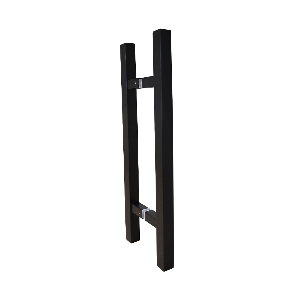 JALADERA PARA PUERTA  TIPO "H" CUADRADA DE ACERO INOXIDABLE - Dexter - Marca mexicana líder en el mercado ferretero ofreciendo cerraduras, bisagras, candados y accesorios para puerta y mueble, brindando gran confianza a nuestros clientes con sus productos de la más alta calidad, buen precio, mayor durabilidad y mejor funcionamiento, manejando materiales de fabricación como Latón, Acero inoxidable, Aluminio etc. Proporcionando mayor seguridad y confianza en la protección de tu hogar, oficina, negocio o cualquier tipo de espacio. Nuestros productos manejan gran variedad de acabados como: Níquel Satinado, Latón Antiguo, Latón Brillante, Blanco, ADK, Negro, Beige entre otros. Con variedad de mecanismos de instalación y tipos de llave.