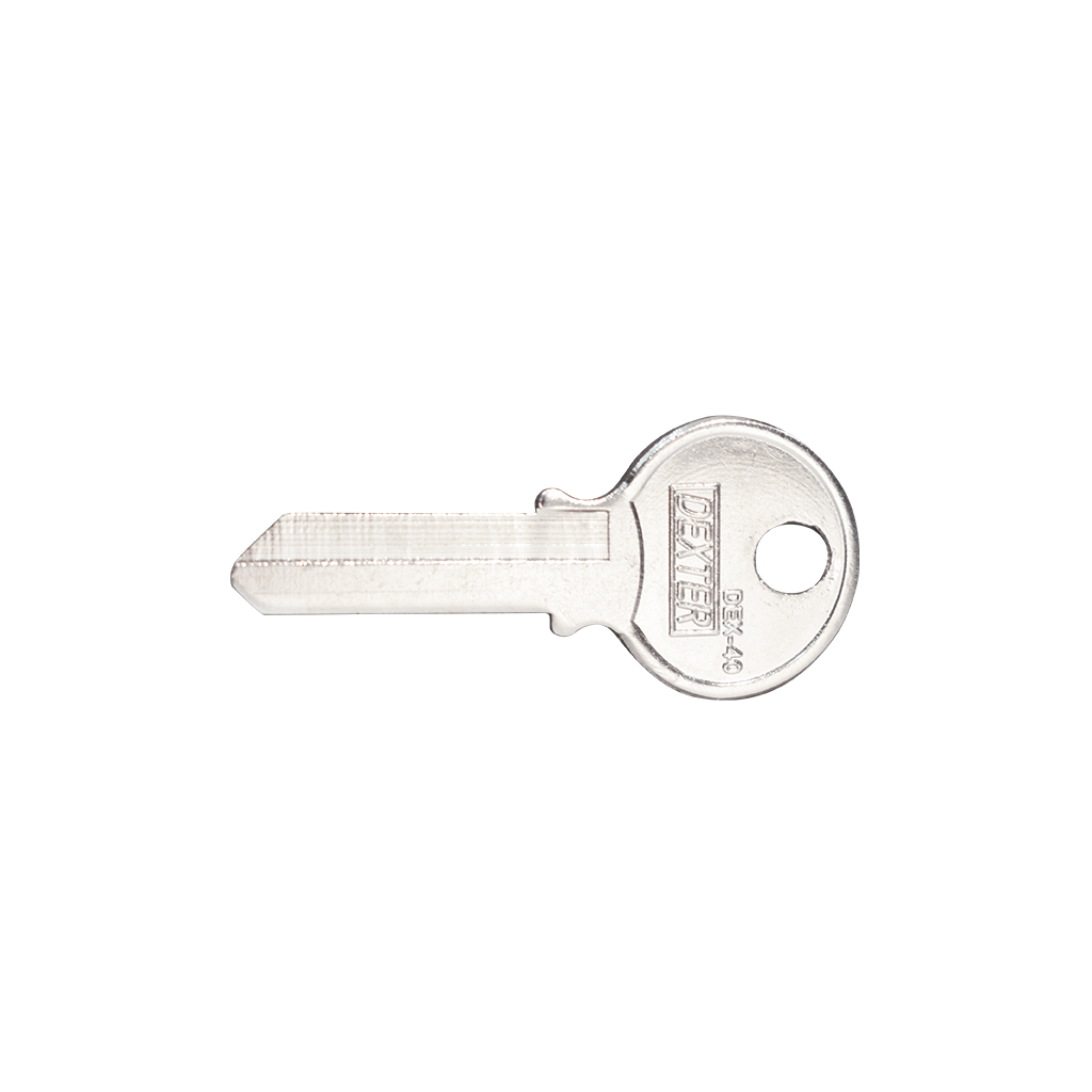BLANCO DE LLAVE TIPO DEX-40 - Dexter - Marca mexicana líder en el mercado ferretero ofreciendo cerraduras, bisagras, candados y accesorios para puerta y mueble, brindando gran confianza a nuestros clientes con sus productos de la más alta calidad, buen precio, mayor durabilidad y mejor funcionamiento, manejando materiales de fabricación como Latón, Acero inoxidable, Aluminio etc. Proporcionando mayor seguridad y confianza en la protección de tu hogar, oficina, negocio o cualquier tipo de espacio. Nuestros productos manejan gran variedad de acabados como: Níquel Satinado, Latón Antiguo, Latón Brillante, Blanco, ADK, Negro, Beige entre otros. Con variedad de mecanismos de instalación y tipos de llave.
