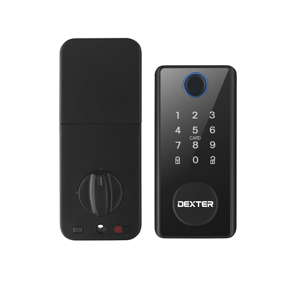 CERROJO INTELIGENTE DS01 CONECTIVIDAD BLUETOOTH Ó WIFI - Dexter - Marca mexicana líder en el mercado ferretero ofreciendo cerraduras, bisagras, candados y accesorios para puerta y mueble, brindando gran confianza a nuestros clientes con sus productos de la más alta calidad, buen precio, mayor durabilidad y mejor funcionamiento, manejando materiales de fabricación como Latón, Acero inoxidable, Aluminio etc. Proporcionando mayor seguridad y confianza en la protección de tu hogar, oficina, negocio o cualquier tipo de espacio. Nuestros productos manejan gran variedad de acabados como: Níquel Satinado, Latón Antiguo, Latón Brillante, Blanco, ADK, Negro, Beige entre otros. Con variedad de mecanismos de instalación y tipos de llave.