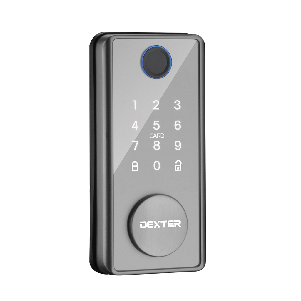 CERROJO INTELIGENTE DS01 CONECTIVIDAD BLUETOOTH Ó WIFI - Dexter - Marca mexicana líder en el mercado ferretero ofreciendo cerraduras, bisagras, candados y accesorios para puerta y mueble, brindando gran confianza a nuestros clientes con sus productos de la más alta calidad, buen precio, mayor durabilidad y mejor funcionamiento, manejando materiales de fabricación como Latón, Acero inoxidable, Aluminio etc. Proporcionando mayor seguridad y confianza en la protección de tu hogar, oficina, negocio o cualquier tipo de espacio. Nuestros productos manejan gran variedad de acabados como: Níquel Satinado, Latón Antiguo, Latón Brillante, Blanco, ADK, Negro, Beige entre otros. Con variedad de mecanismos de instalación y tipos de llave.