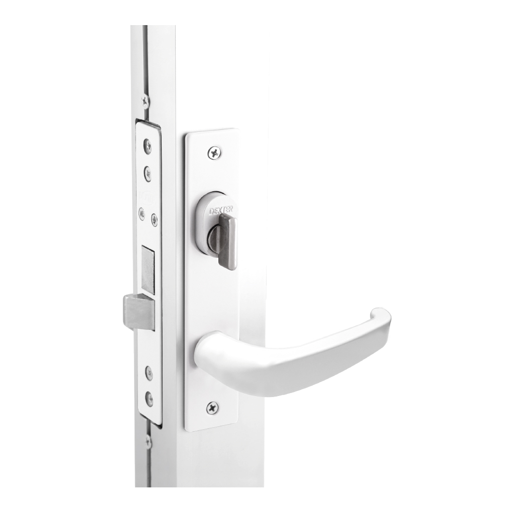CERRADURA PARA PERFIL DE ALUMINIO 400 MANIJA DE ALUMINIO CON FUNCIÓN LLAVE ESTÁNDAR - MARIPOSA - Dexter - Marca mexicana líder en el mercado ferretero ofreciendo cerraduras, bisagras, candados y accesorios para puerta y mueble, brindando gran confianza a nuestros clientes con sus productos de la más alta calidad, buen precio, mayor durabilidad y mejor funcionamiento, manejando materiales de fabricación como Latón, Acero inoxidable, Aluminio etc. Proporcionando mayor seguridad y confianza en la protección de tu hogar, oficina, negocio o cualquier tipo de espacio. Nuestros productos manejan gran variedad de acabados como: Níquel Satinado, Latón Antiguo, Latón Brillante, Blanco, ADK, Negro, Beige entre otros. Con variedad de mecanismos de instalación y tipos de llave.